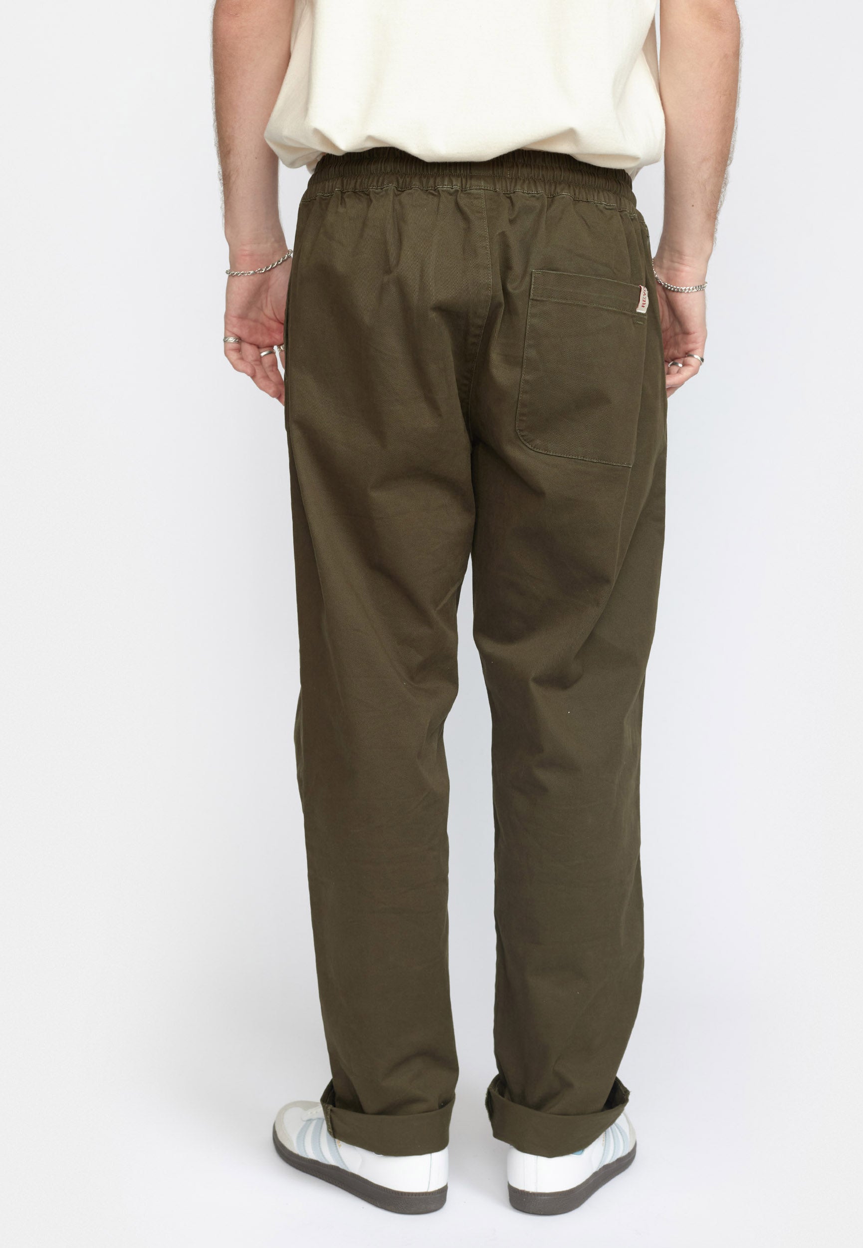 Revolution Casual Trousers Trousers Army