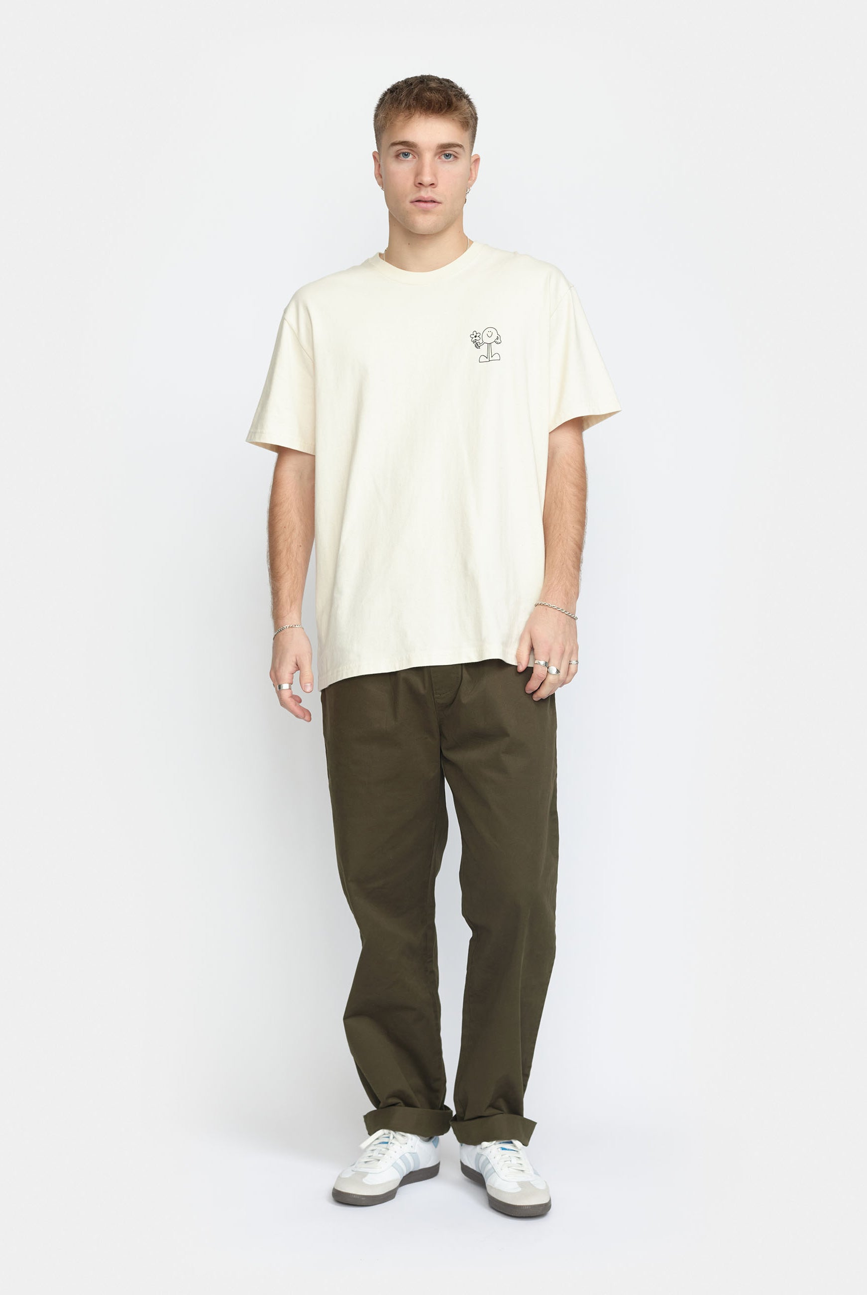 Revolution Casual Trousers Trousers Army