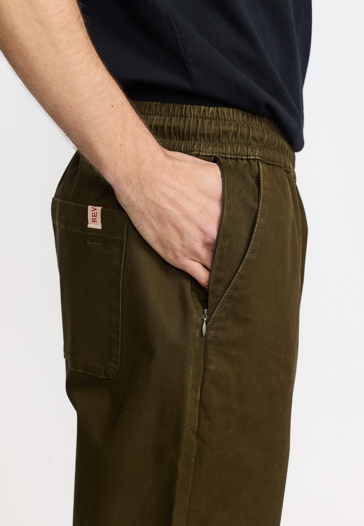 Revolution Casual Trousers Trousers Army