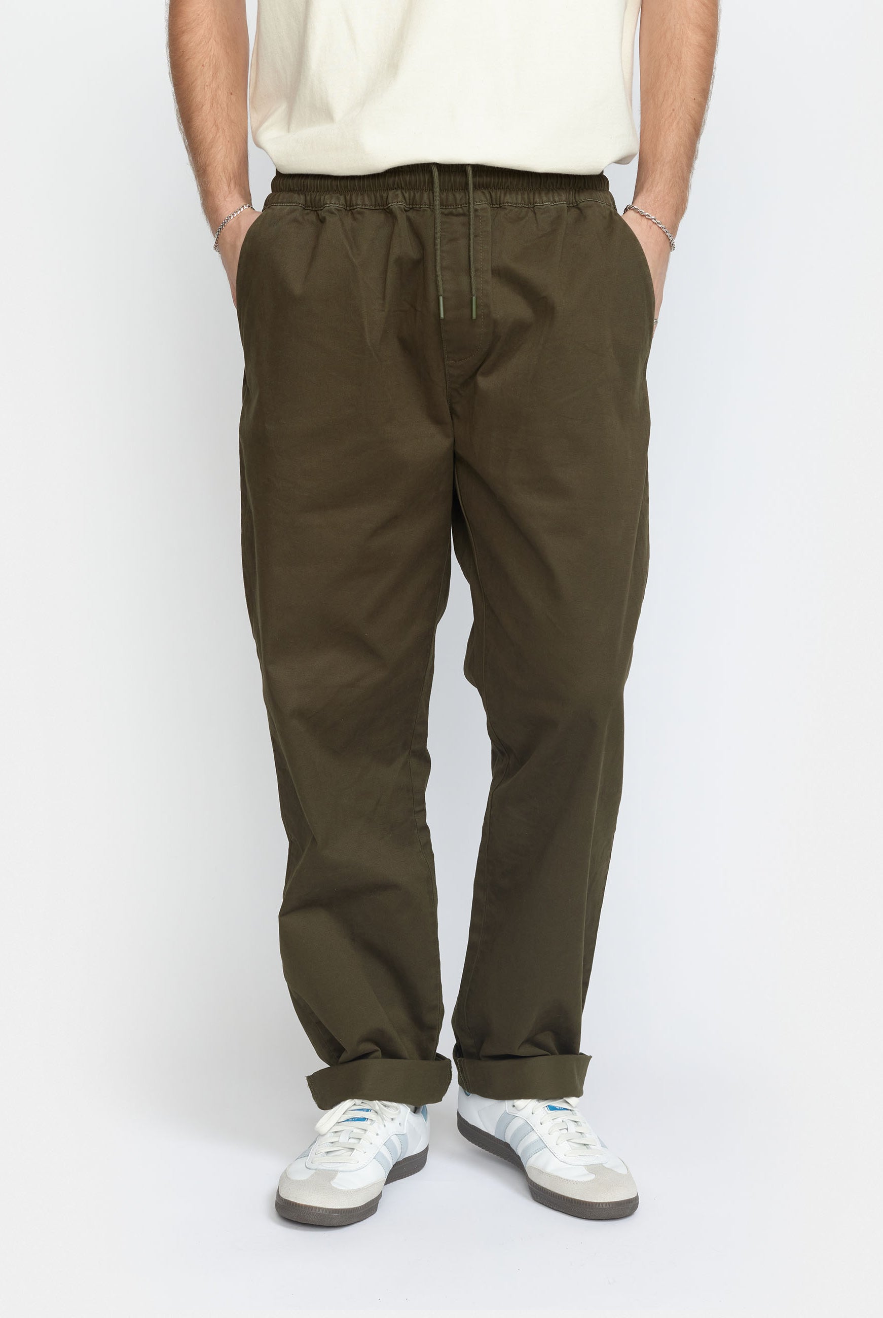 Revolution Casual Trousers Trousers Army