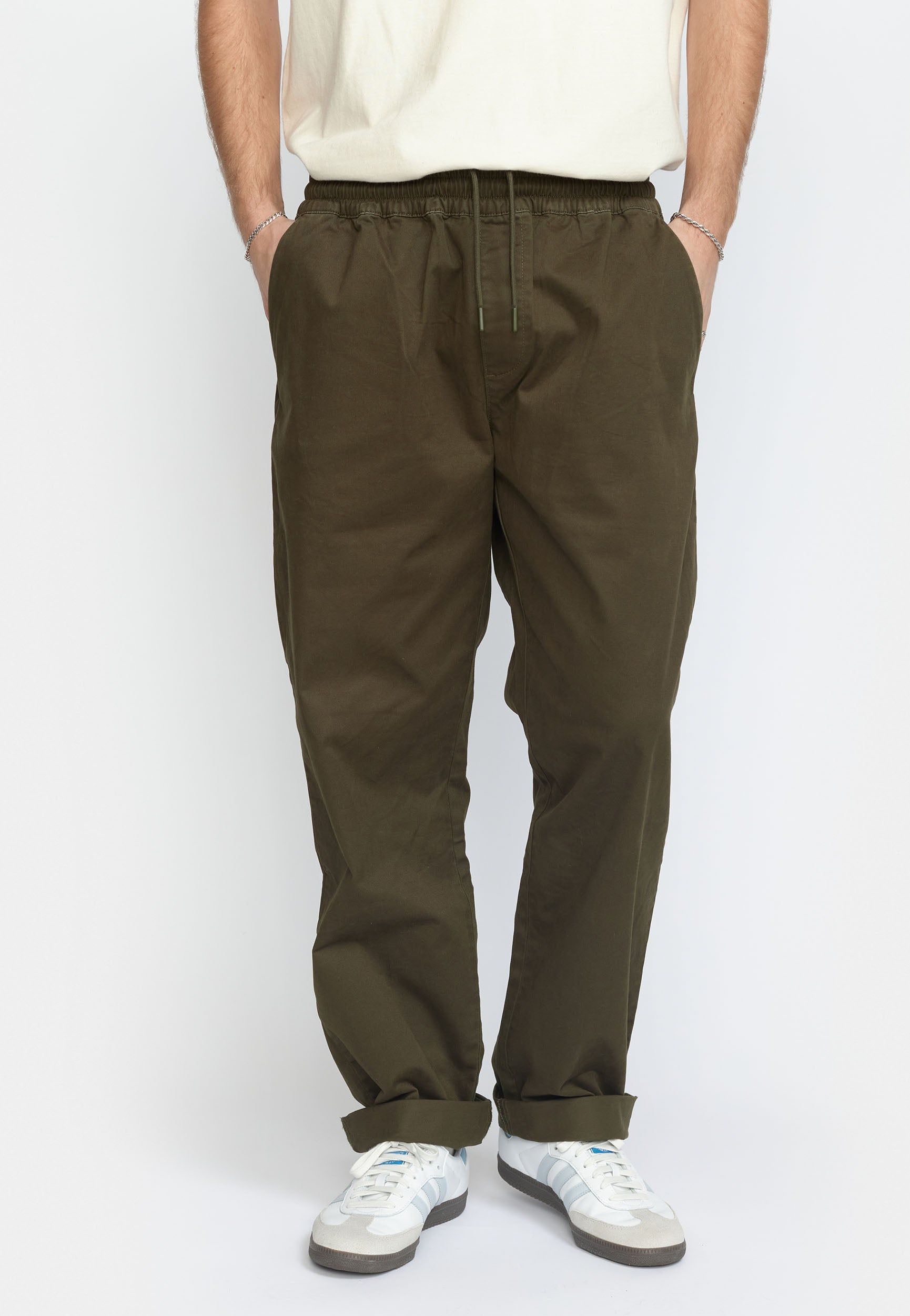 Revolution Casual Trousers Trousers Army
