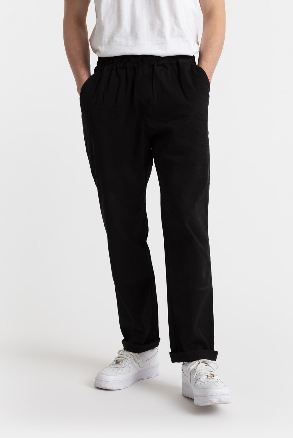 Revolution Casual Trousers Trousers Black