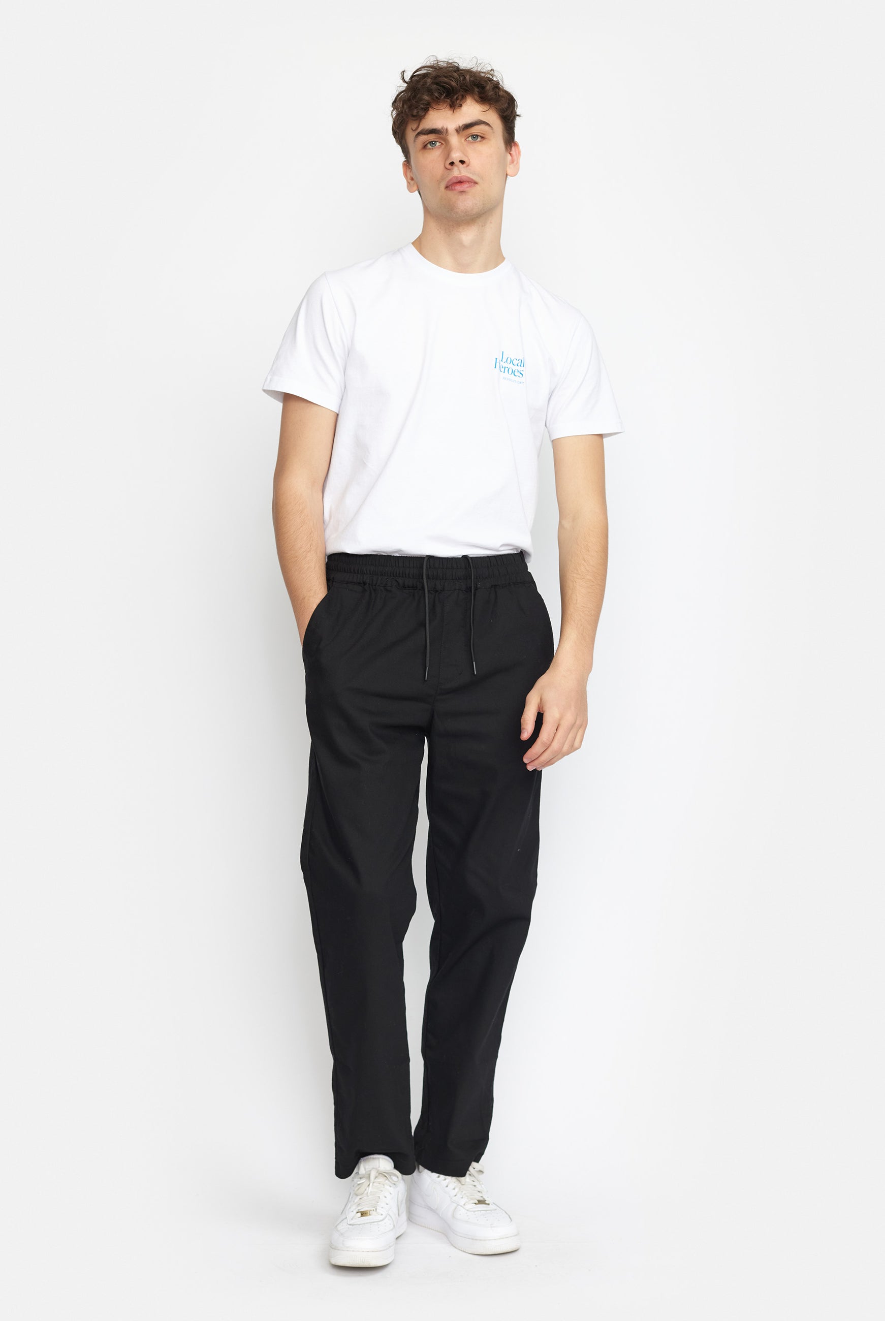 Revolution Casual Trousers Trousers Black
