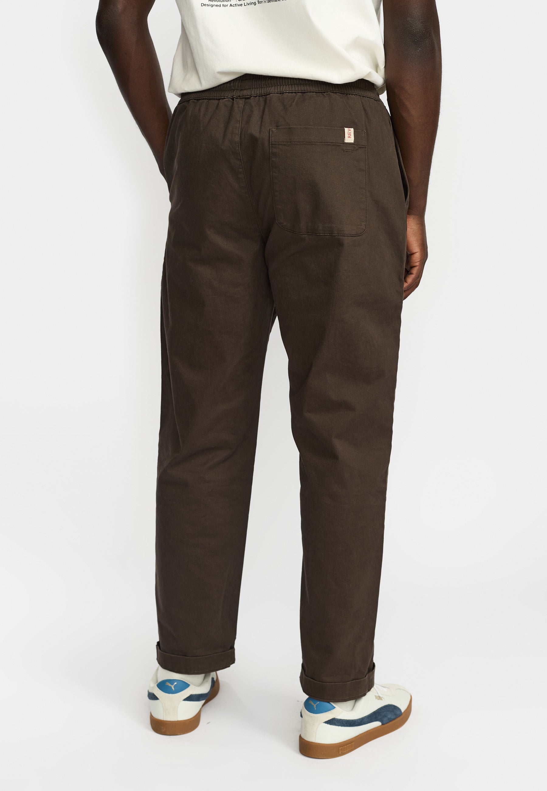 Revolution Casual Trousers Trousers Darkbrown