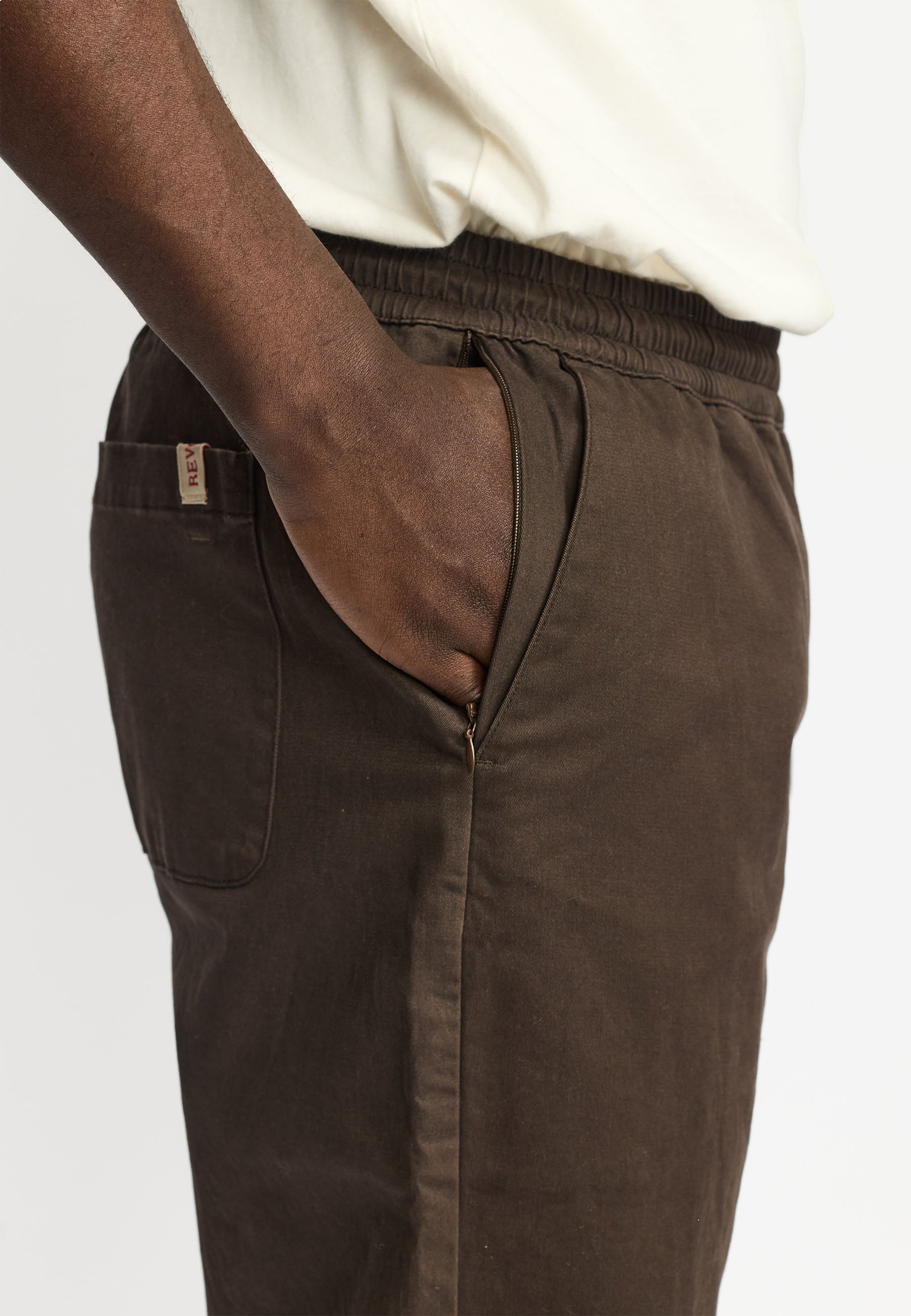Revolution Casual Trousers Trousers Darkbrown