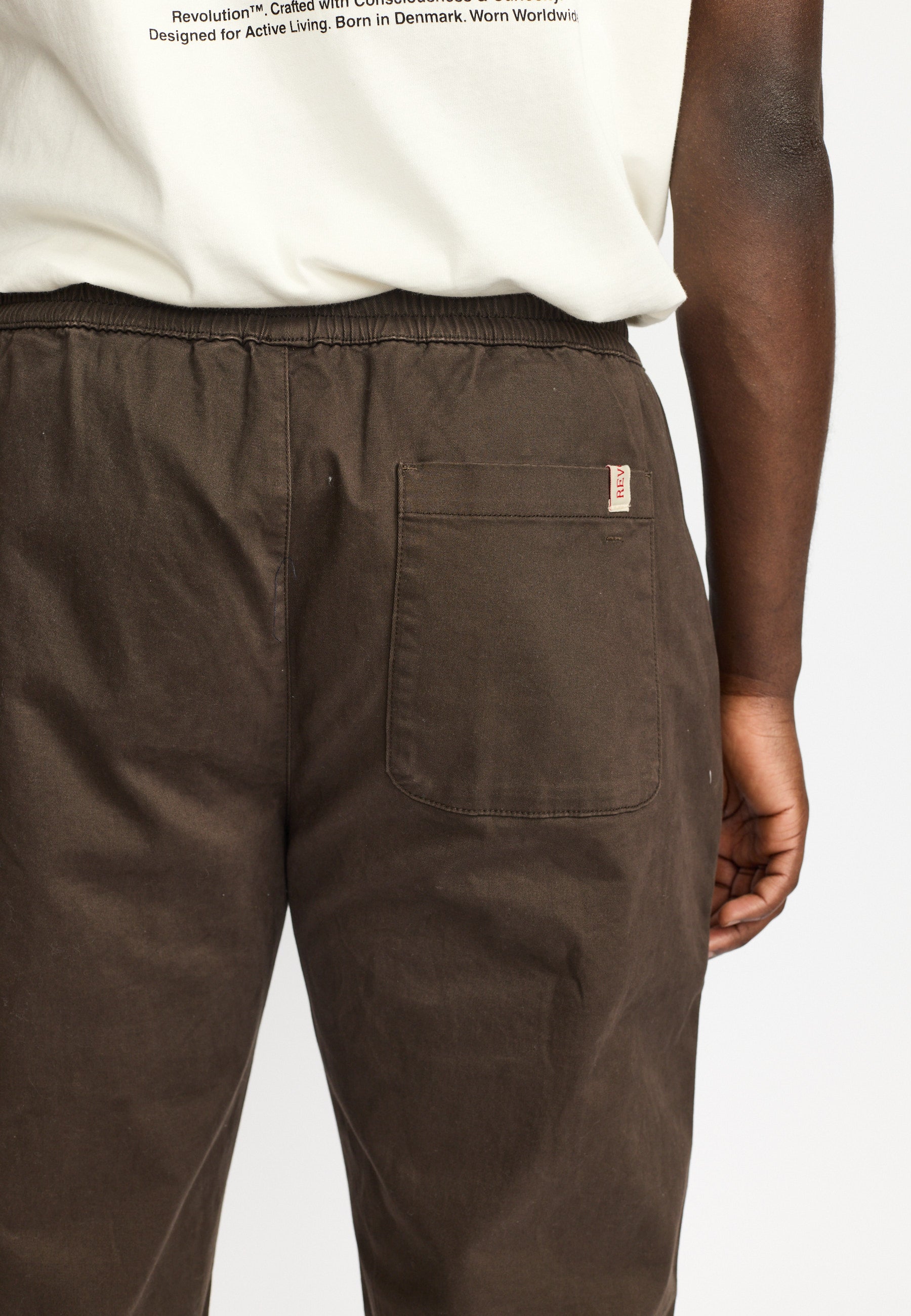 Revolution Casual Trousers Trousers Darkbrown