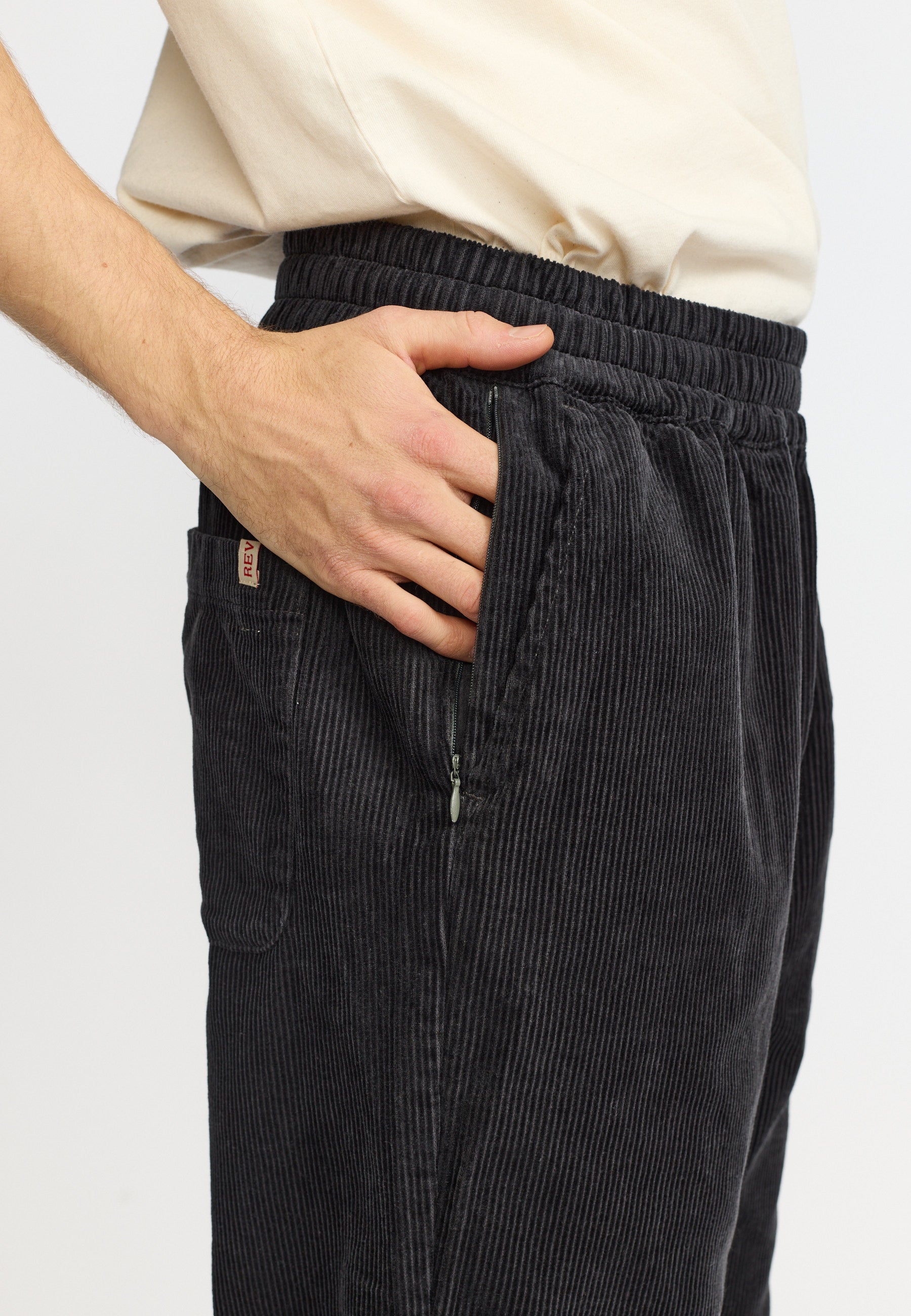 Revolution Casual Trousers Trousers Darkgrey