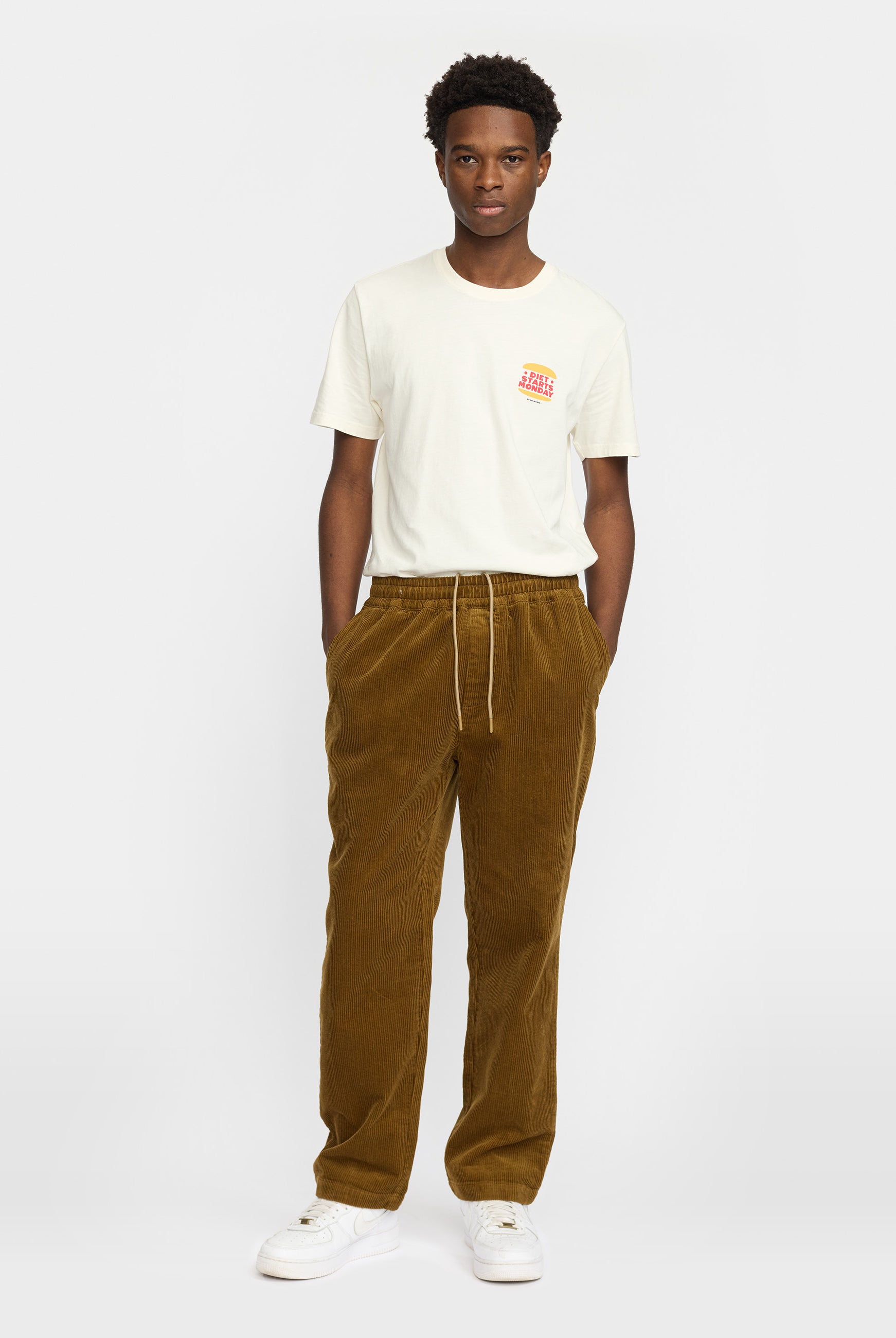 Revolution Casual Trousers Trousers Dustbrown