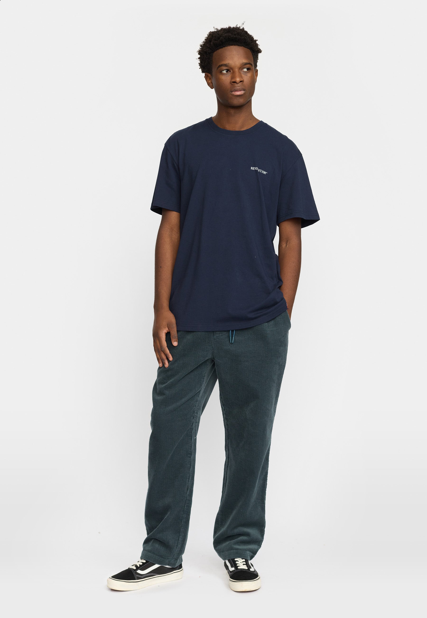 Revolution Casual Trousers Trousers Petrol