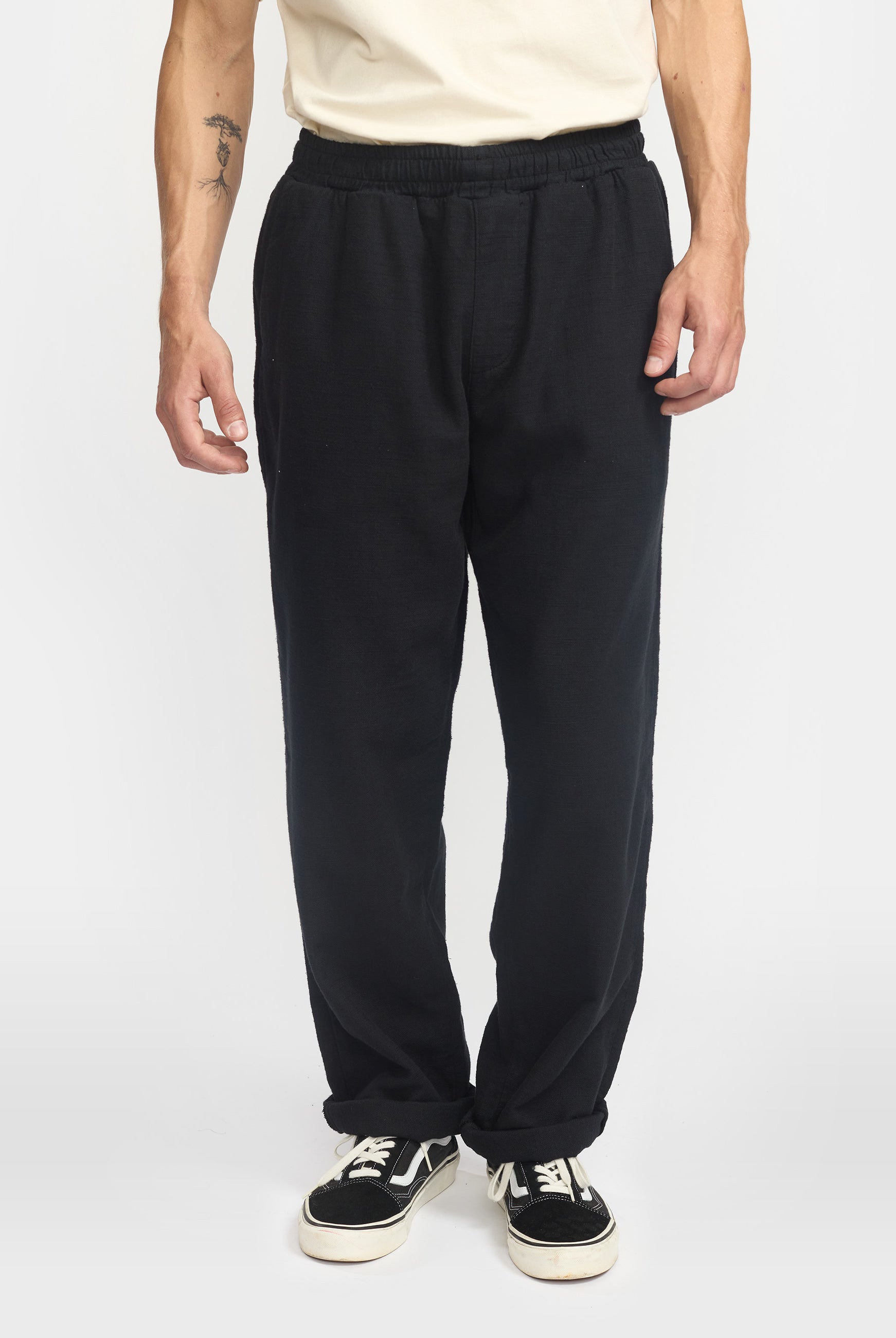Revolution Casual Trousers Trousers Black