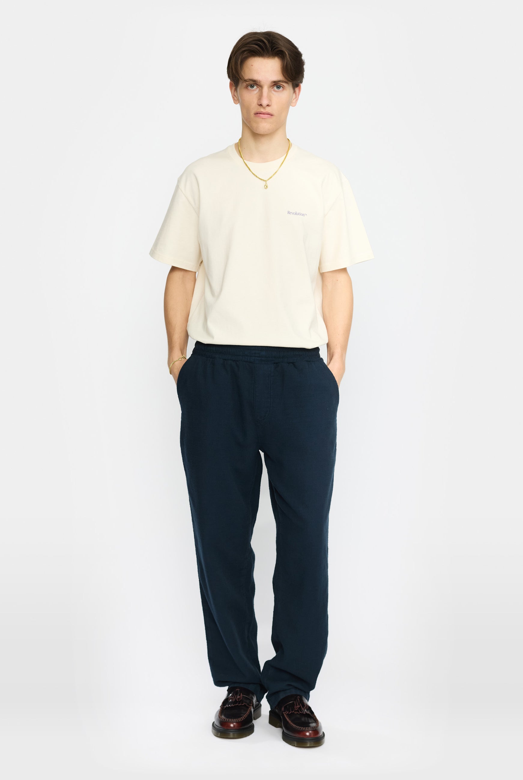 Revolution Casual Trousers Trousers Navy