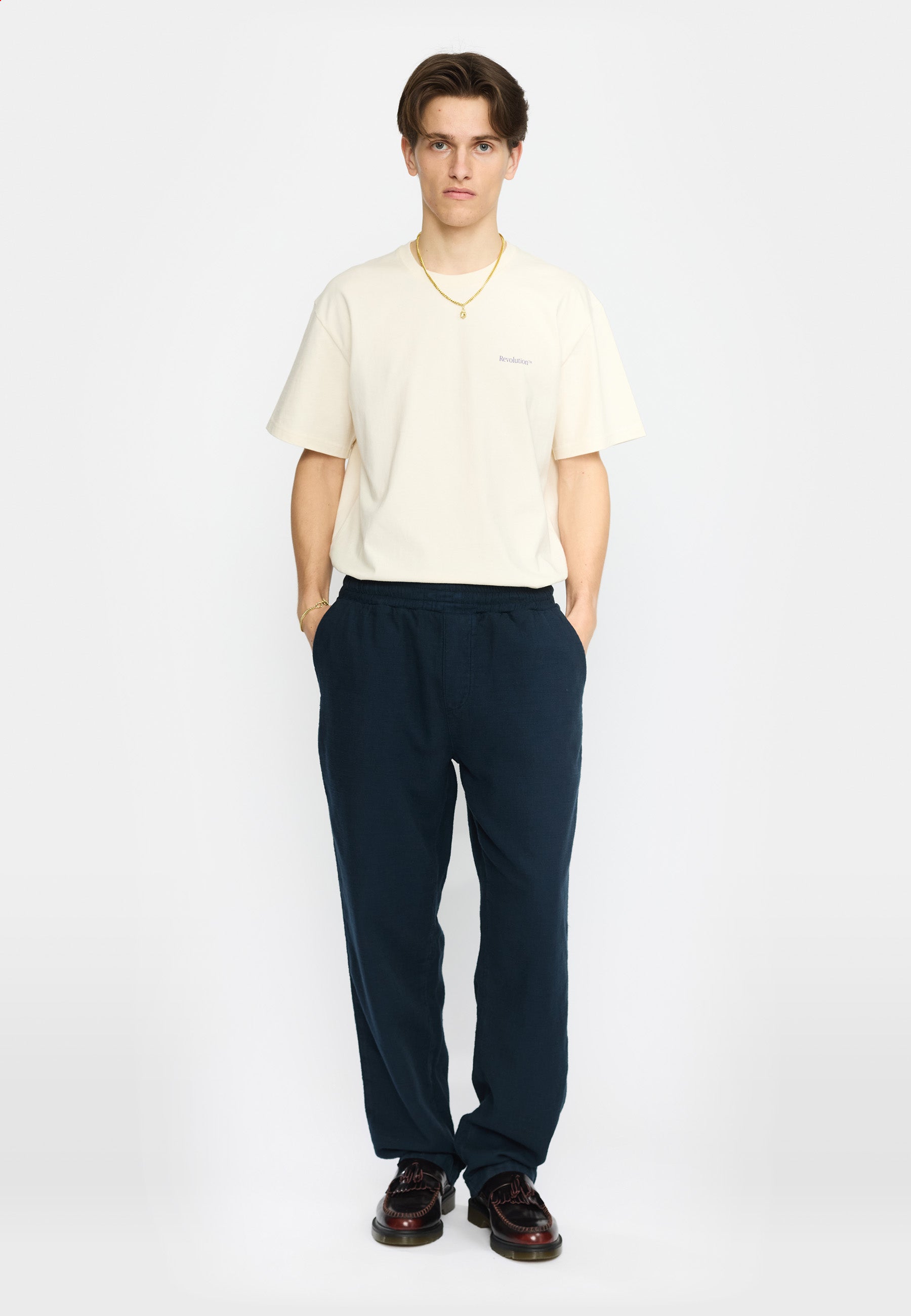 Revolution Casual Trousers Trousers Navy