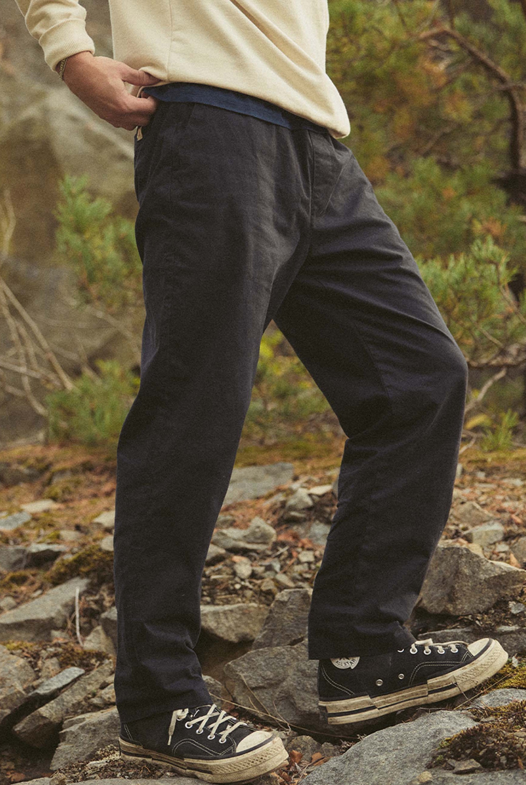 Revolution Casual Trousers Trousers Navy