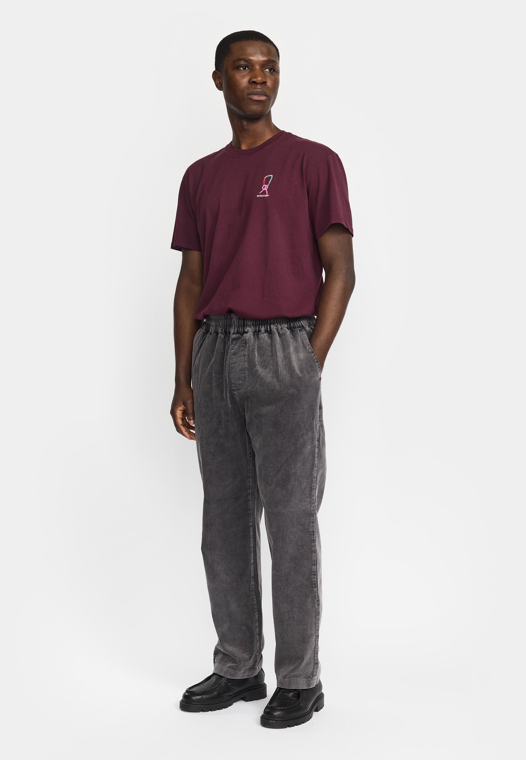 Revolution Casual Trousers Trousers Darkgrey