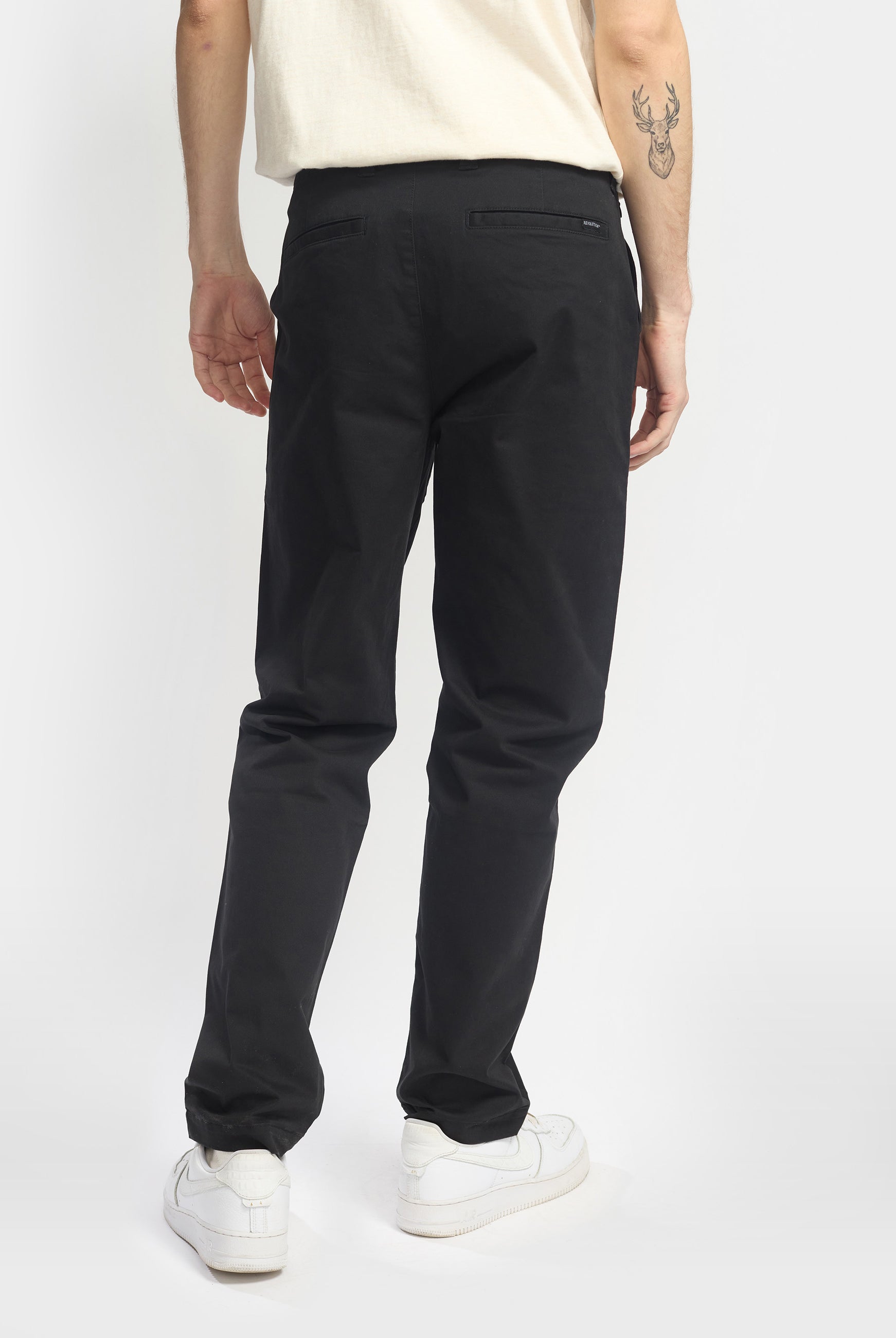 Revolution Chino Trousers Trousers Black