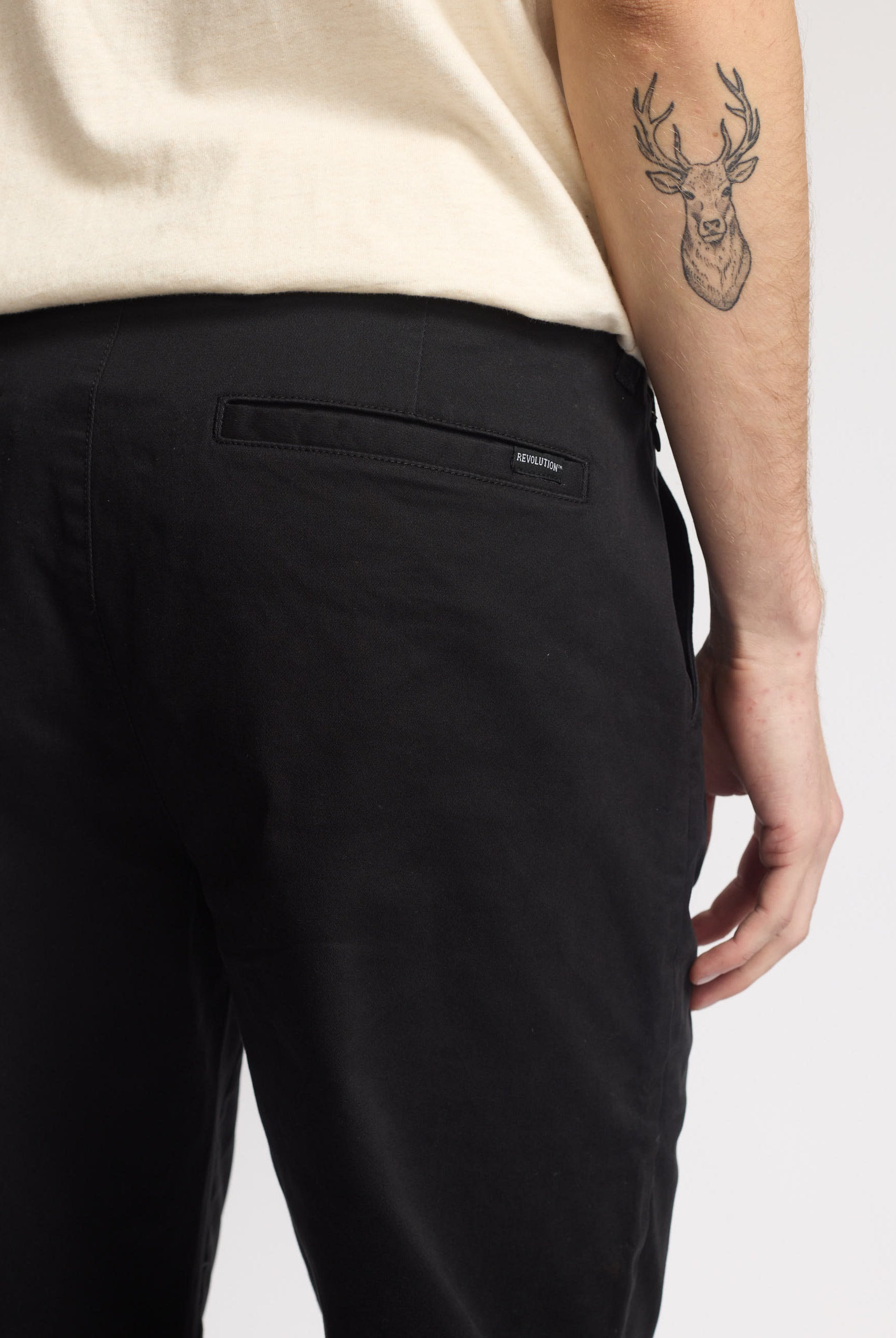 Revolution Chino Trousers Trousers Black