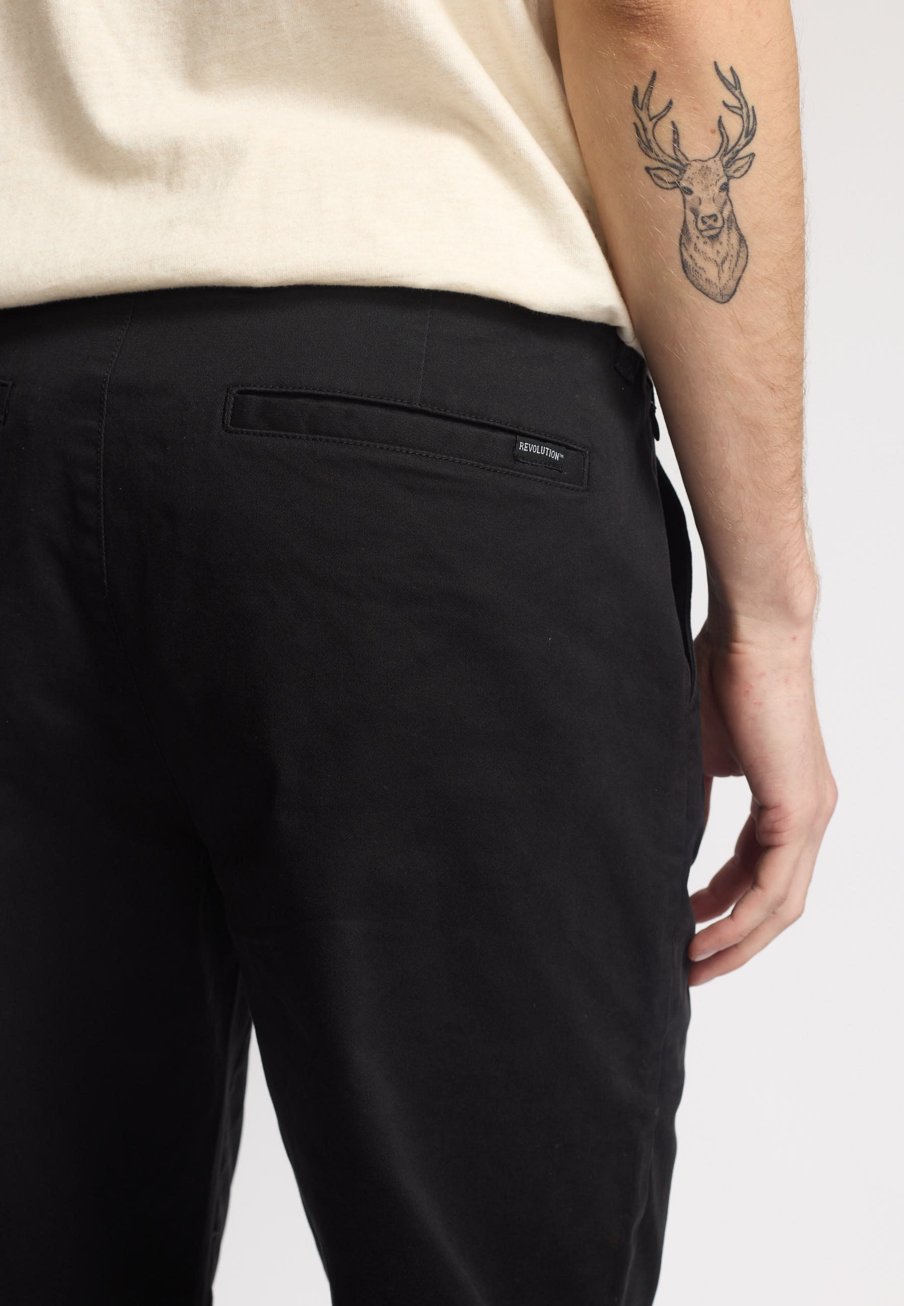 Revolution Chino Trousers Trousers Black