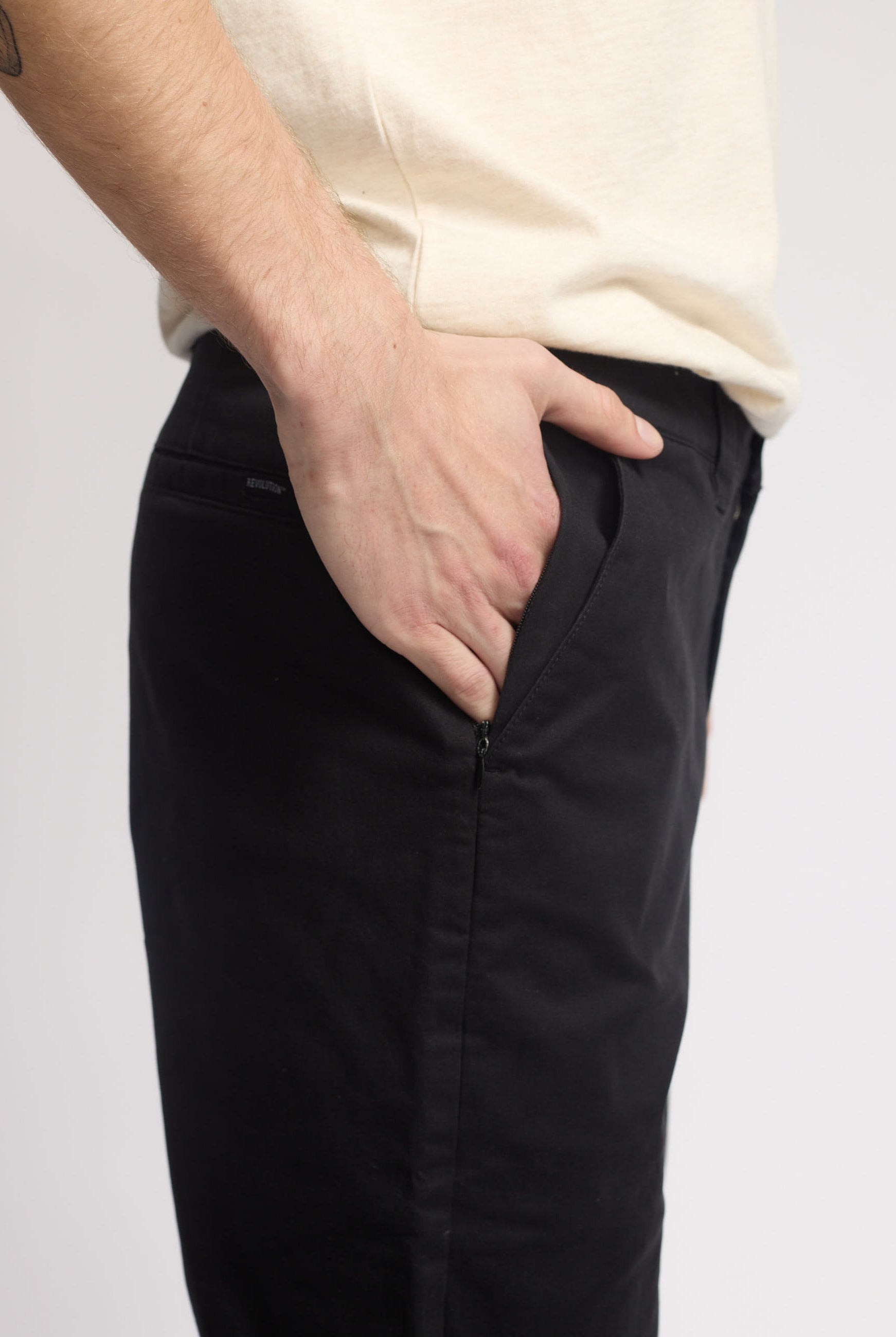 Revolution Chino Trousers Trousers Black