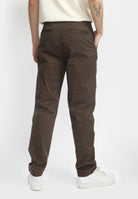 Revolution Chino Trousers Trousers Darkbrown
