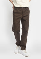 Revolution Chino Trousers Trousers Darkbrown