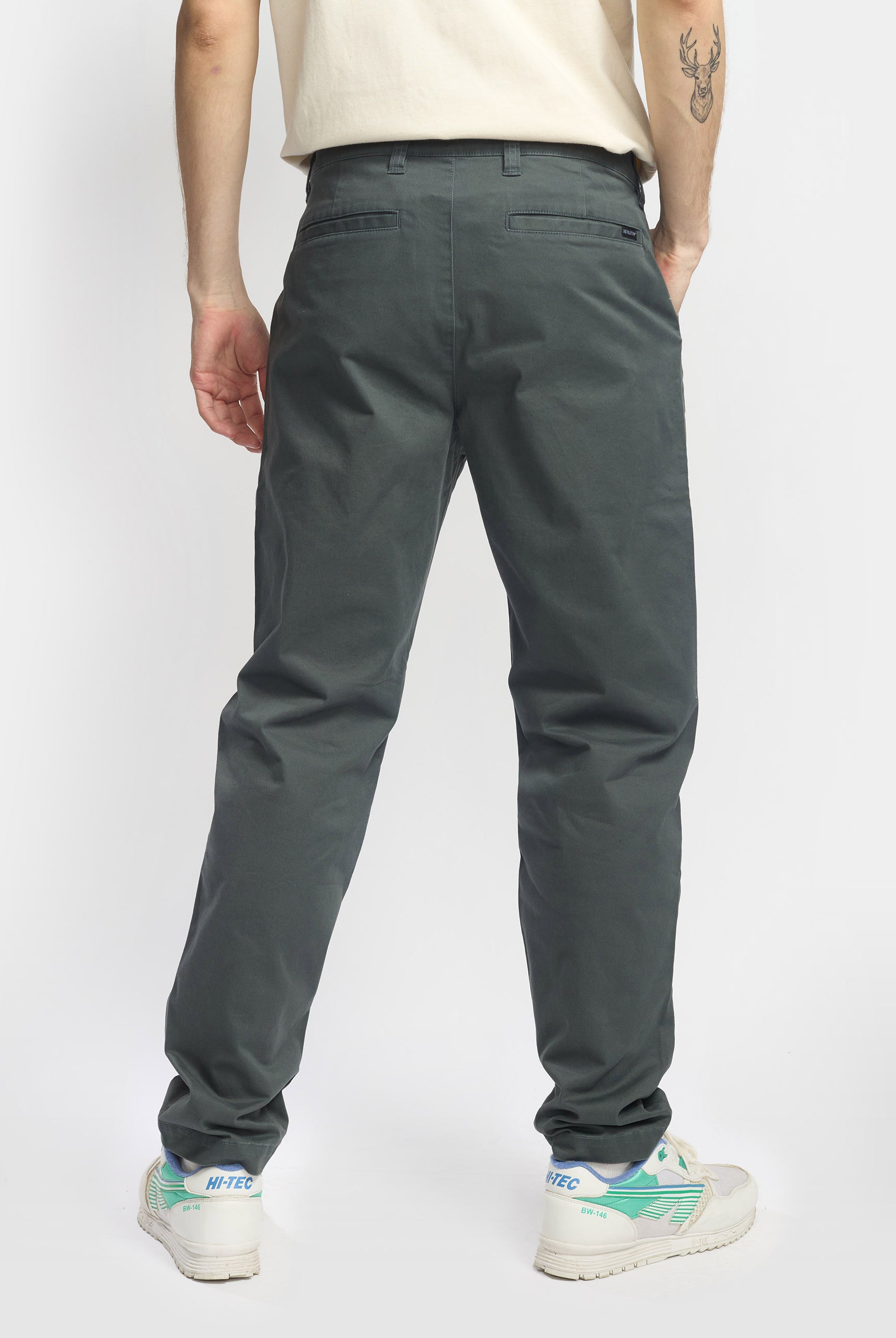 Revolution Chino Trousers Trousers Darkgrey
