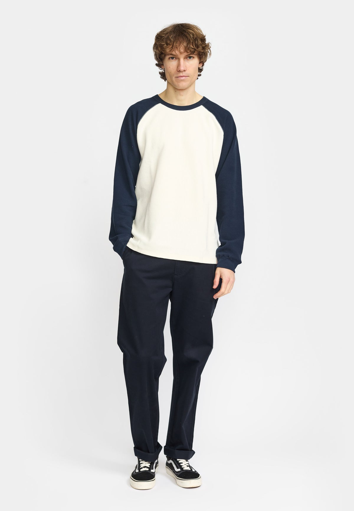 Revolution Chino Trousers Trousers Navy