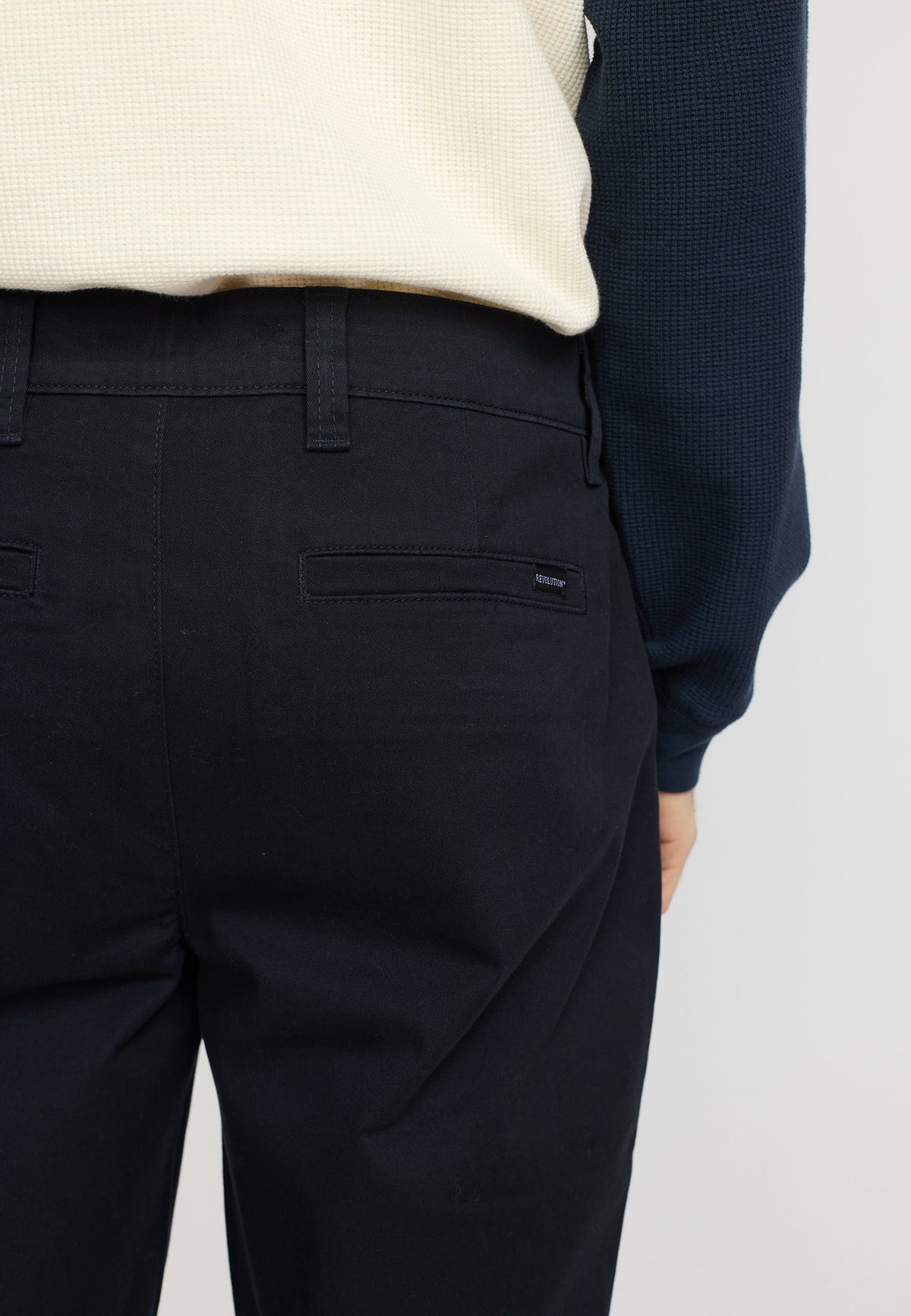 Revolution Chino Trousers Trousers Navy