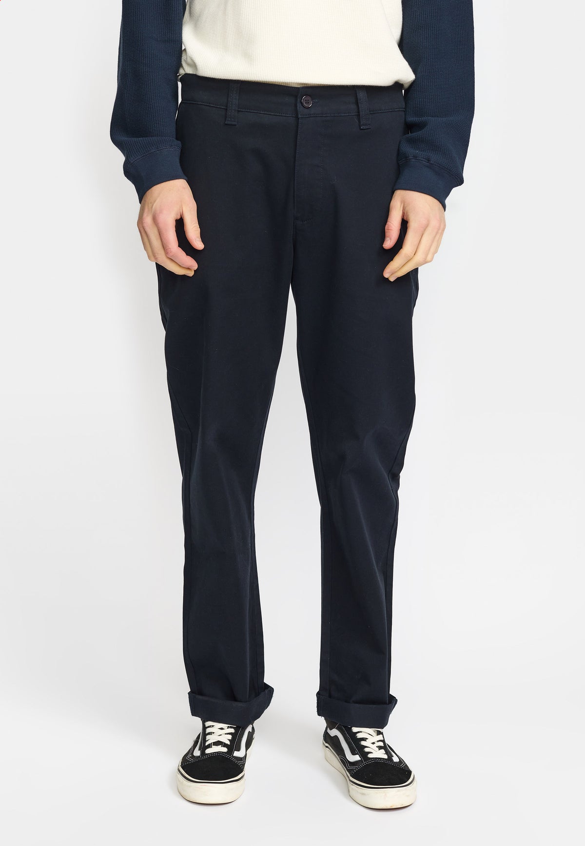 Revolution Chino Trousers Trousers Navy