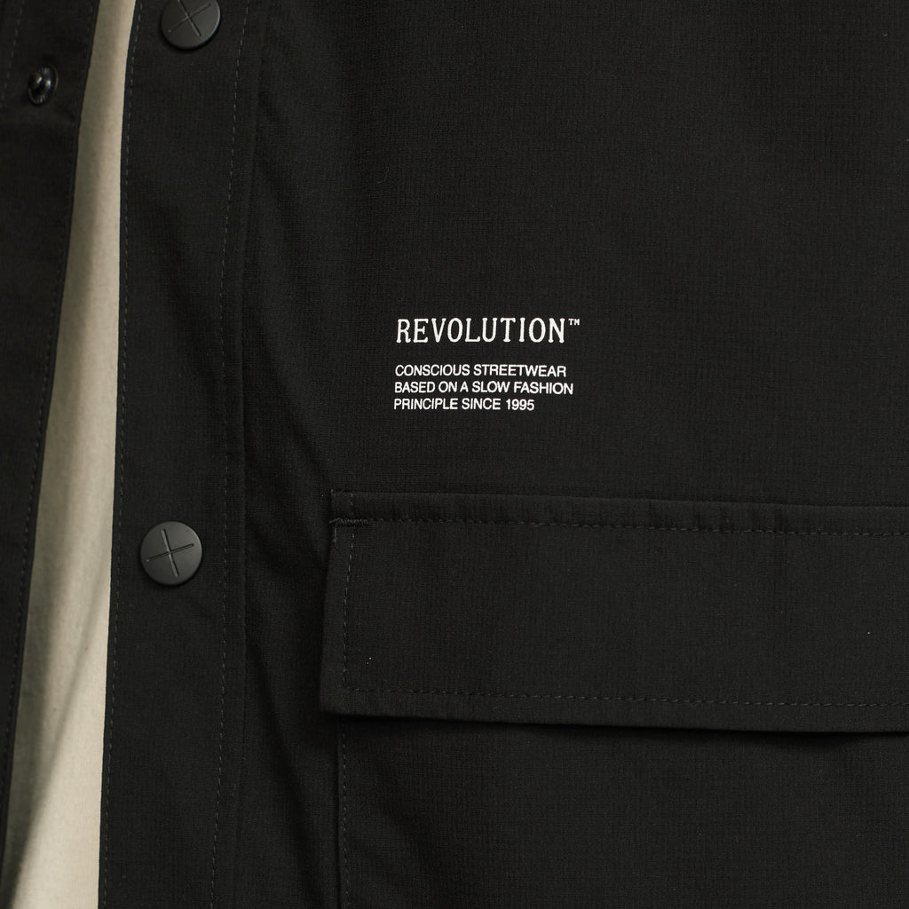 Revolution Coach Jacket Lightweight Outerwear Black