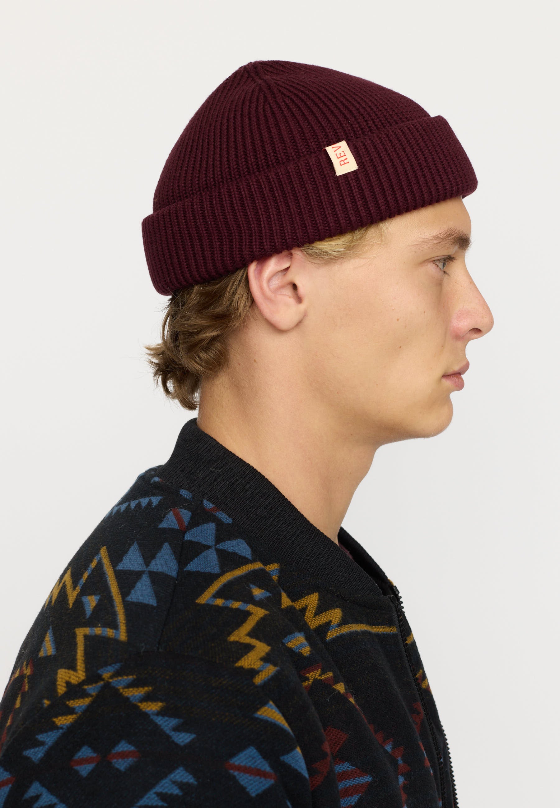 Revolution Fisherman Beanie Headwear Burgundy