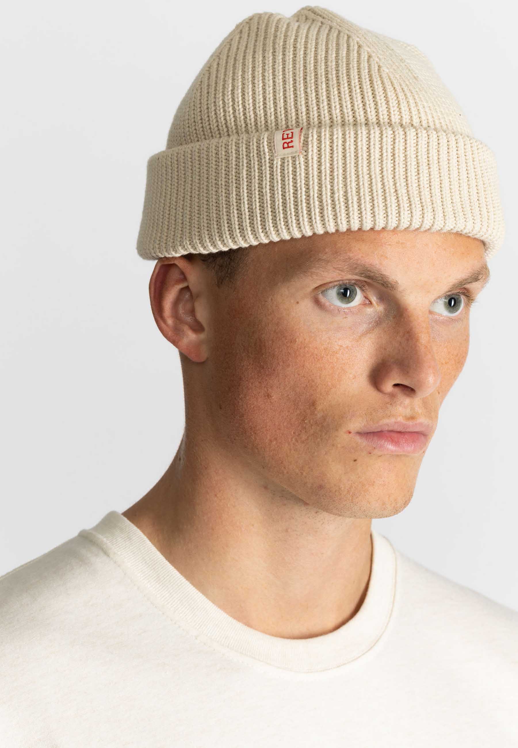 Revolution Fisherman Beanie Headwear Offwhite