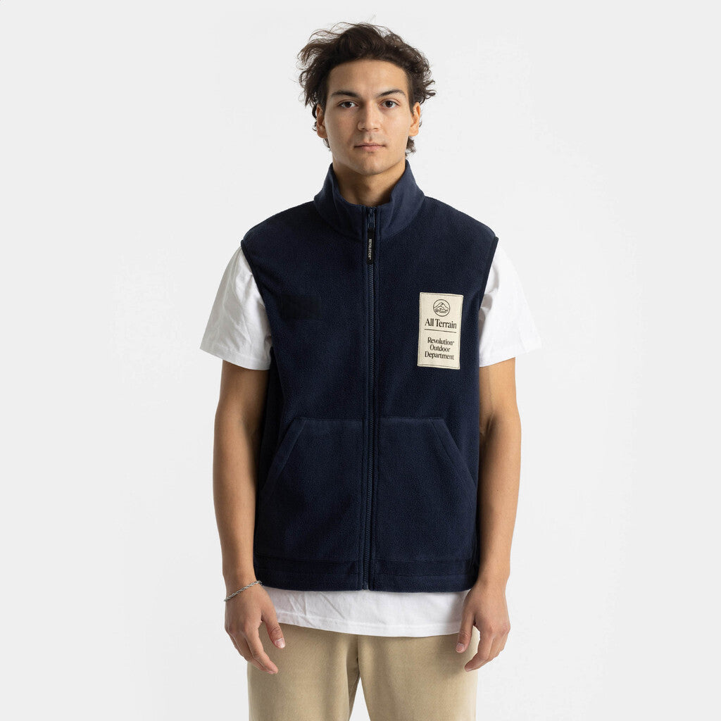 Revolution Fleece Vest Outerwear Navy