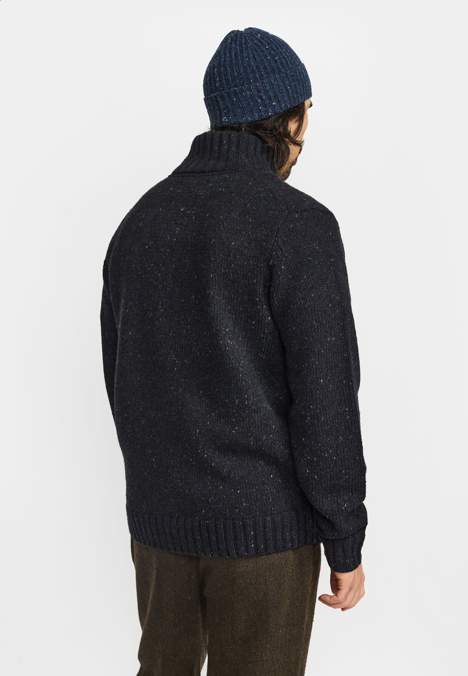 Revolution Half-zip Knit Knitwear Darknavy