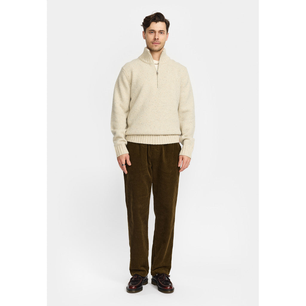 Revolution Half-zip Knit Knitwear White