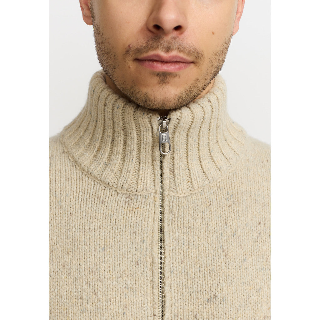 Revolution Half-zip Knit Knitwear White