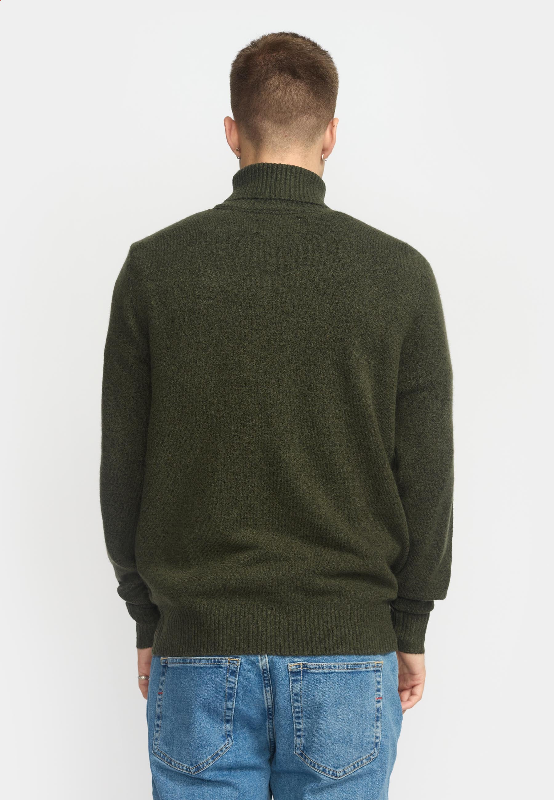 Revolution High-neck Sweather Knitwear Army