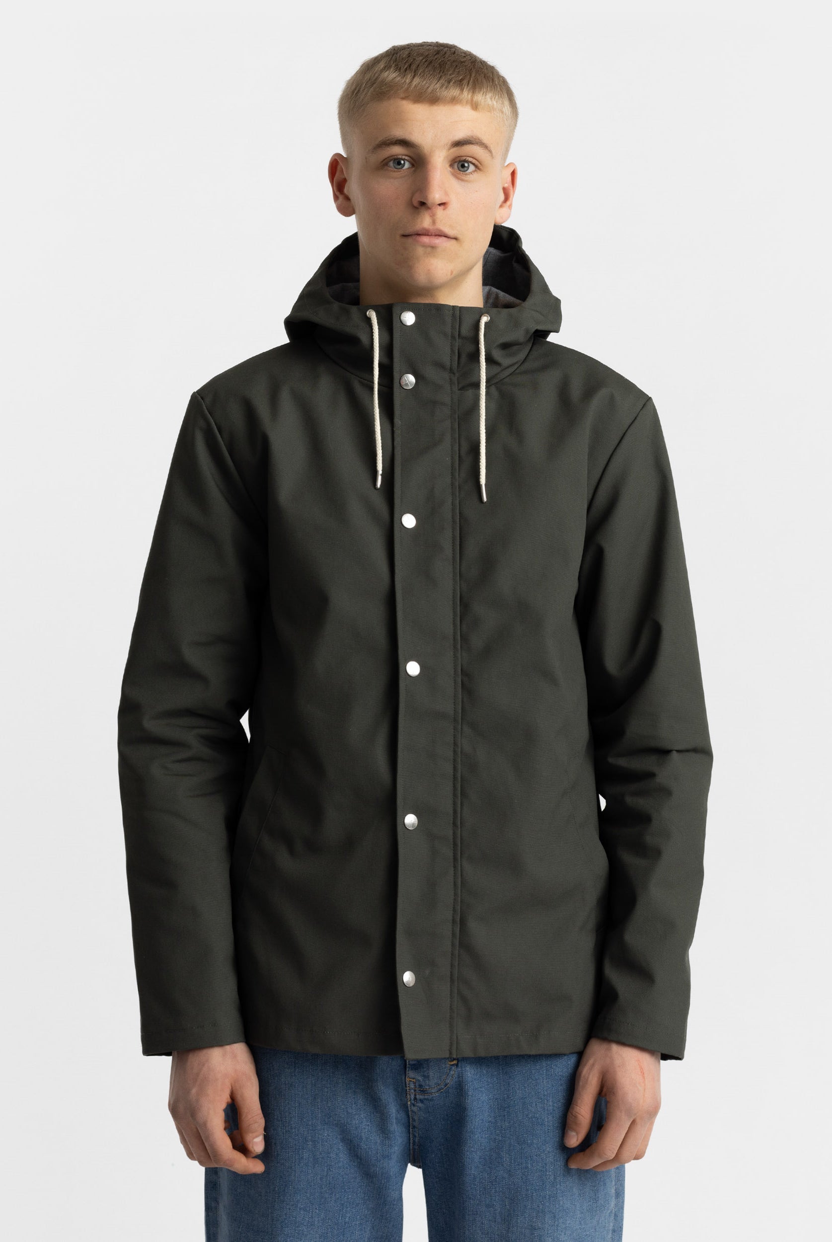 Revolution Hooded Jacket Lightweight Outerwear Army
