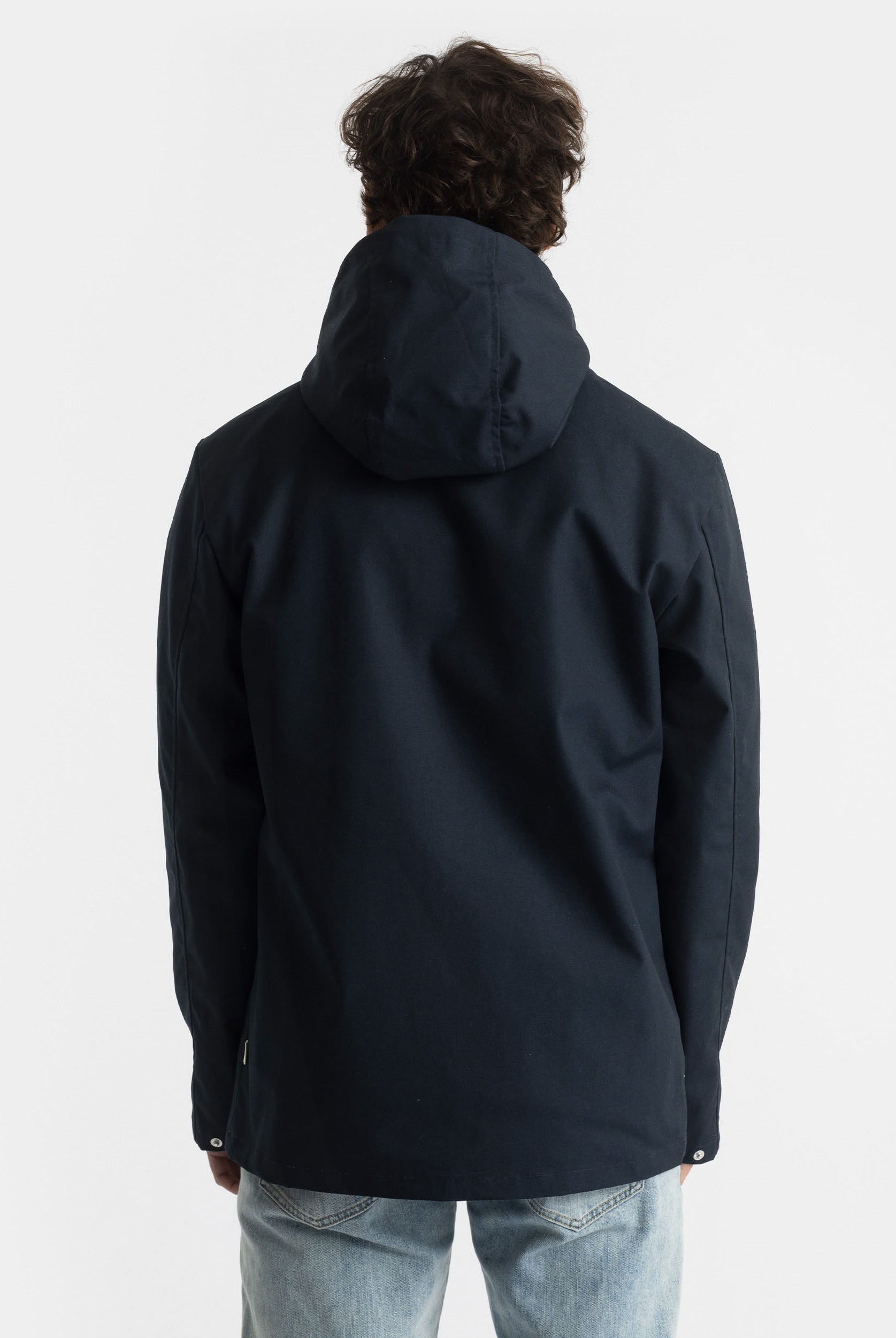 Revolution Hooded Jacket Lightweight Outerwear Navy