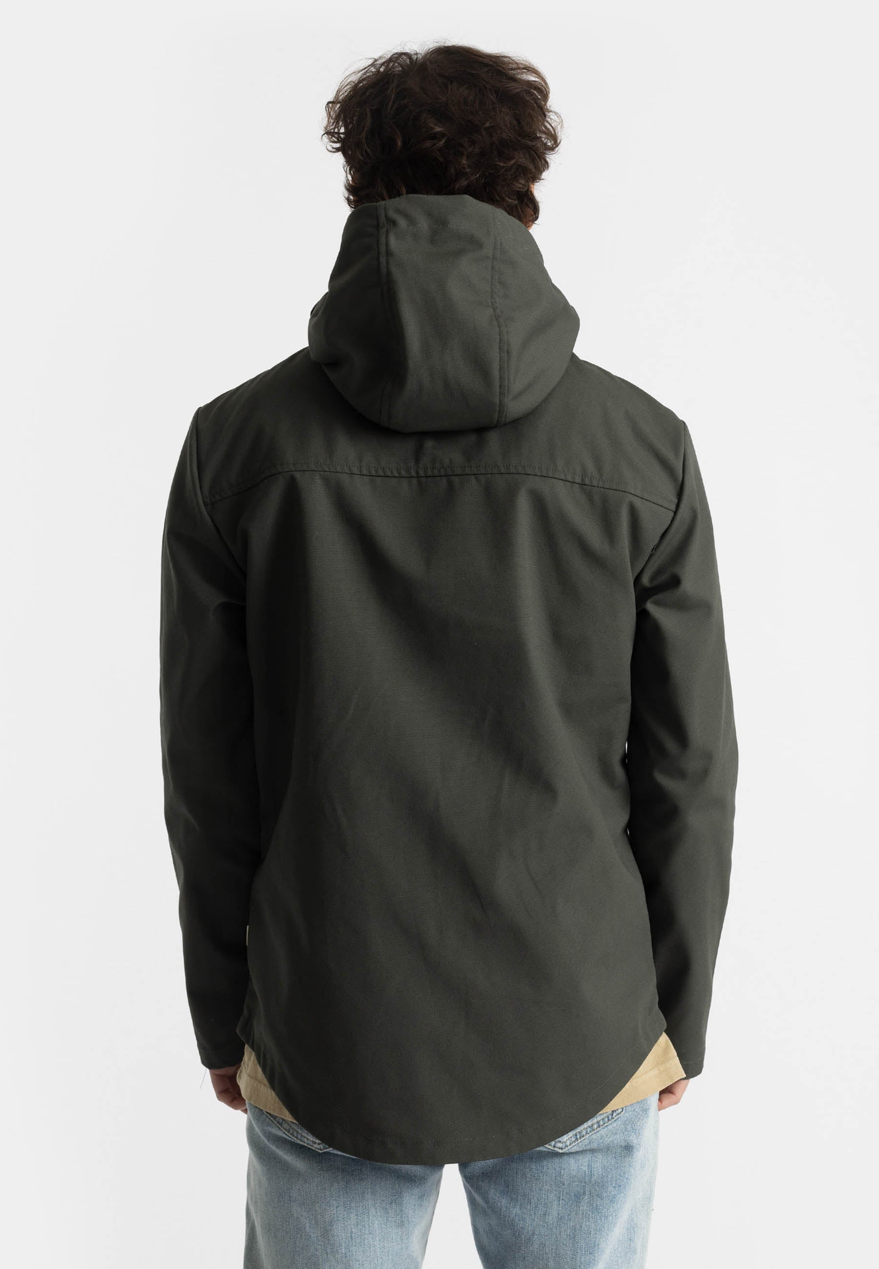 Revolution Hooded Jacket Lightweight Outerwear Army