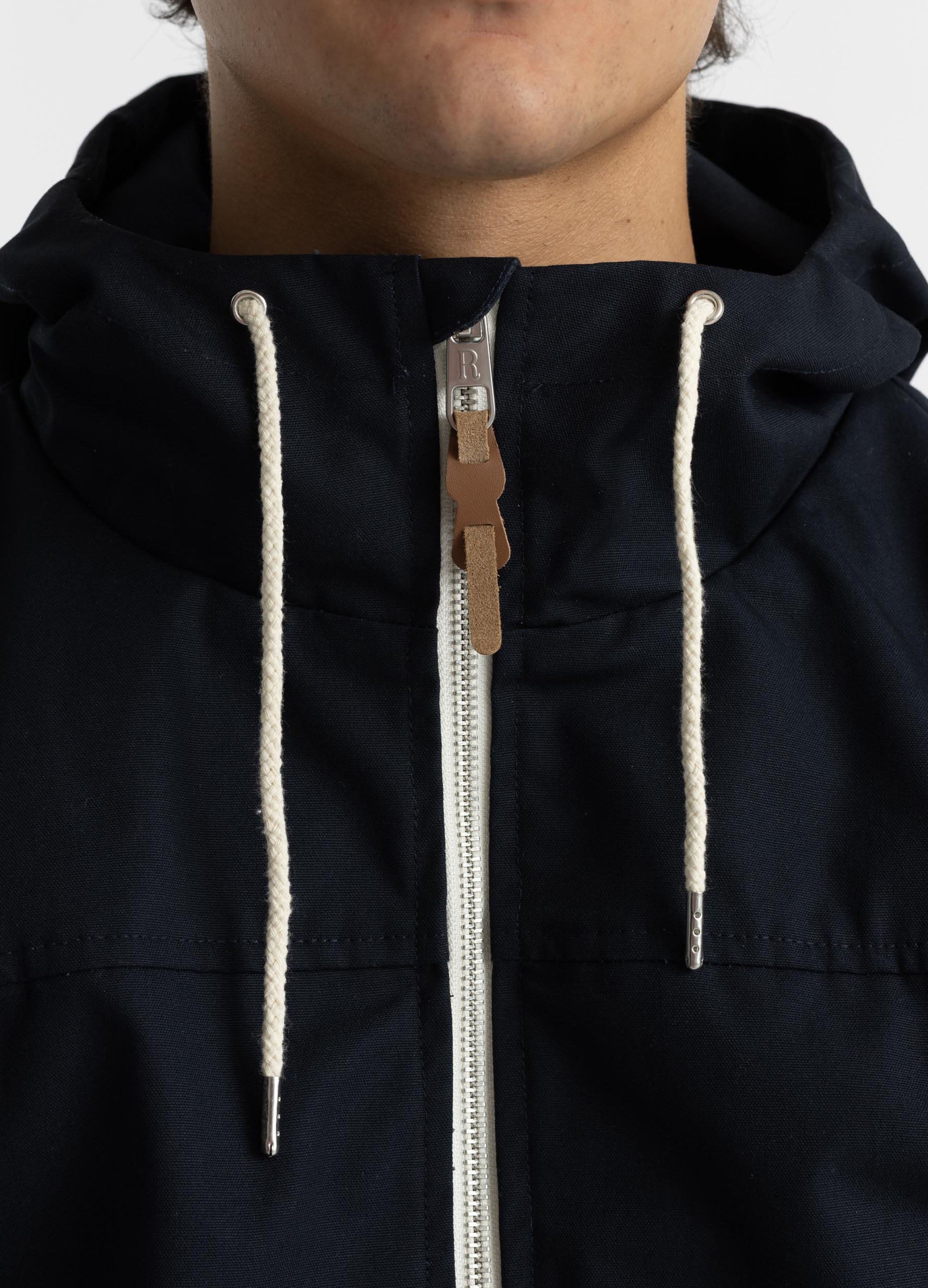 Revolution Hooded Jacket Lightweight Outerwear Navy