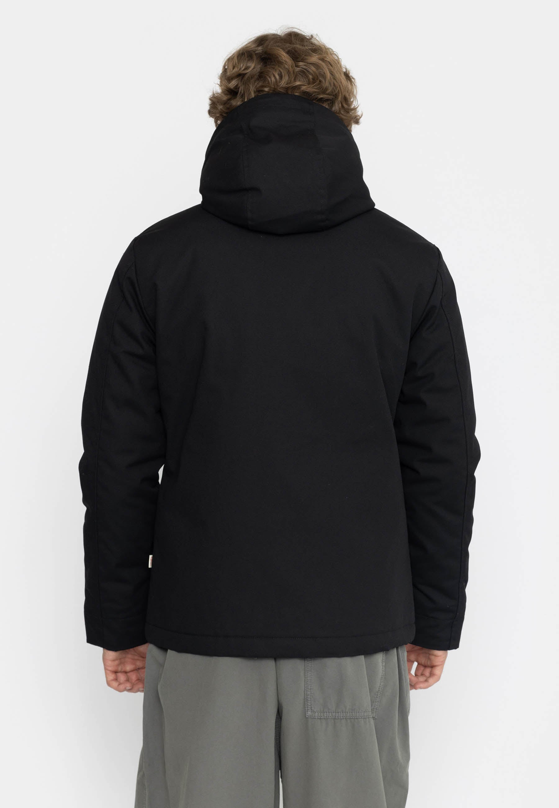 Revolution Hooded Jacket Winter Outerwear Black