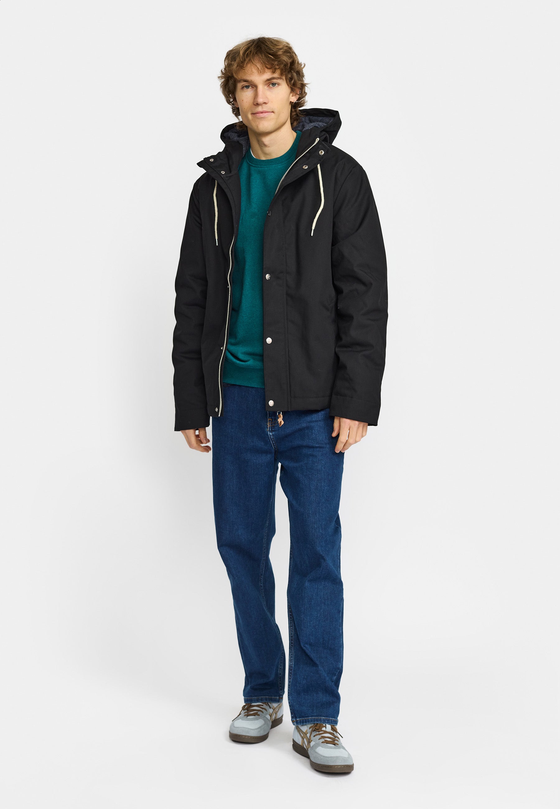 Revolution Hooded Jacket Winter Outerwear Black