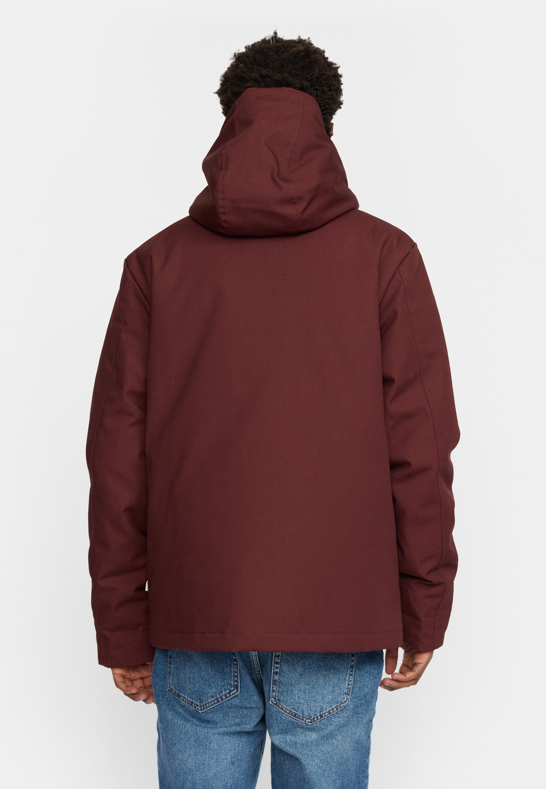 Revolution Hooded Jacket Winter Outerwear Burgundy