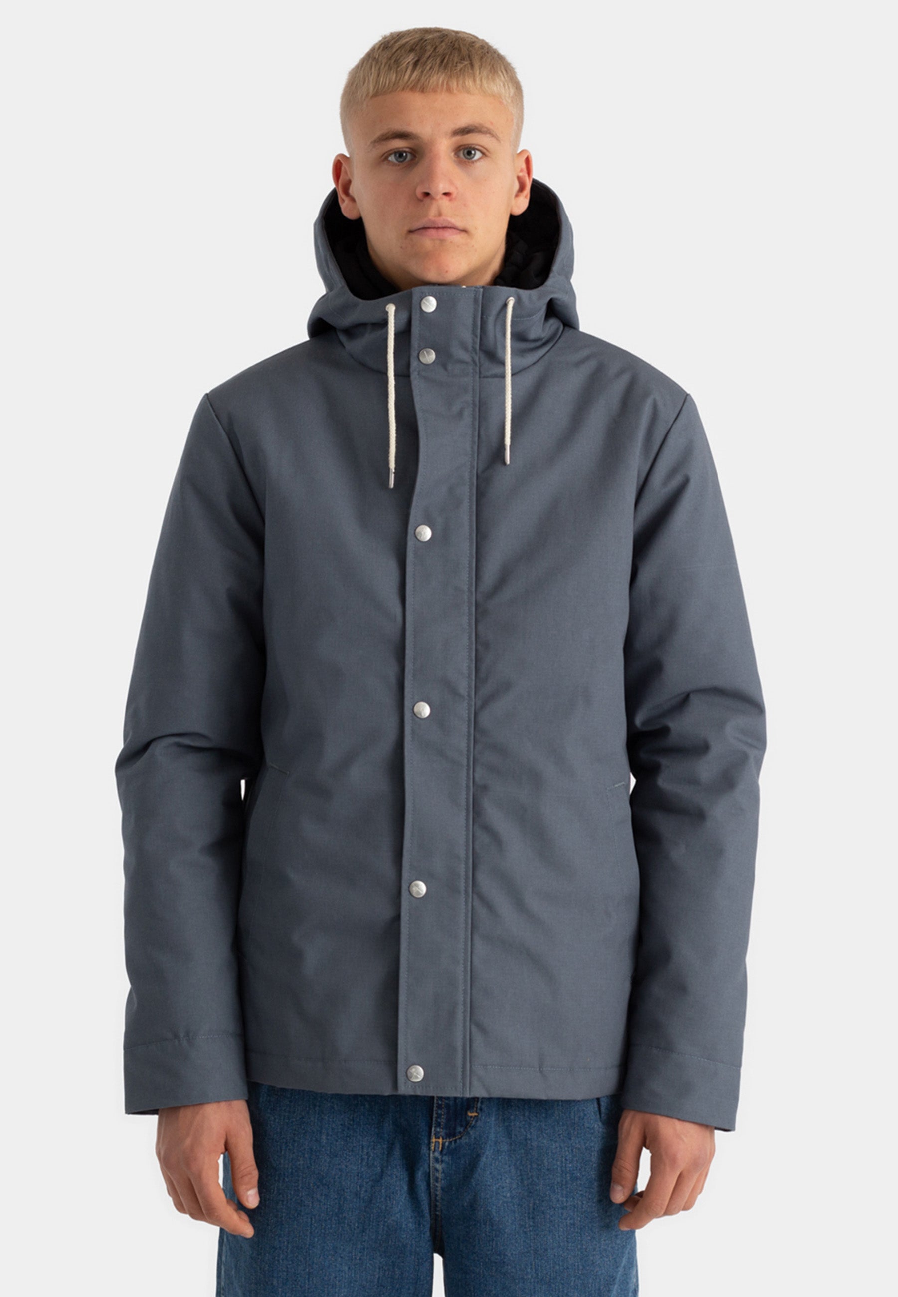 Revolution Hooded Jacket Winter Outerwear Dustblue