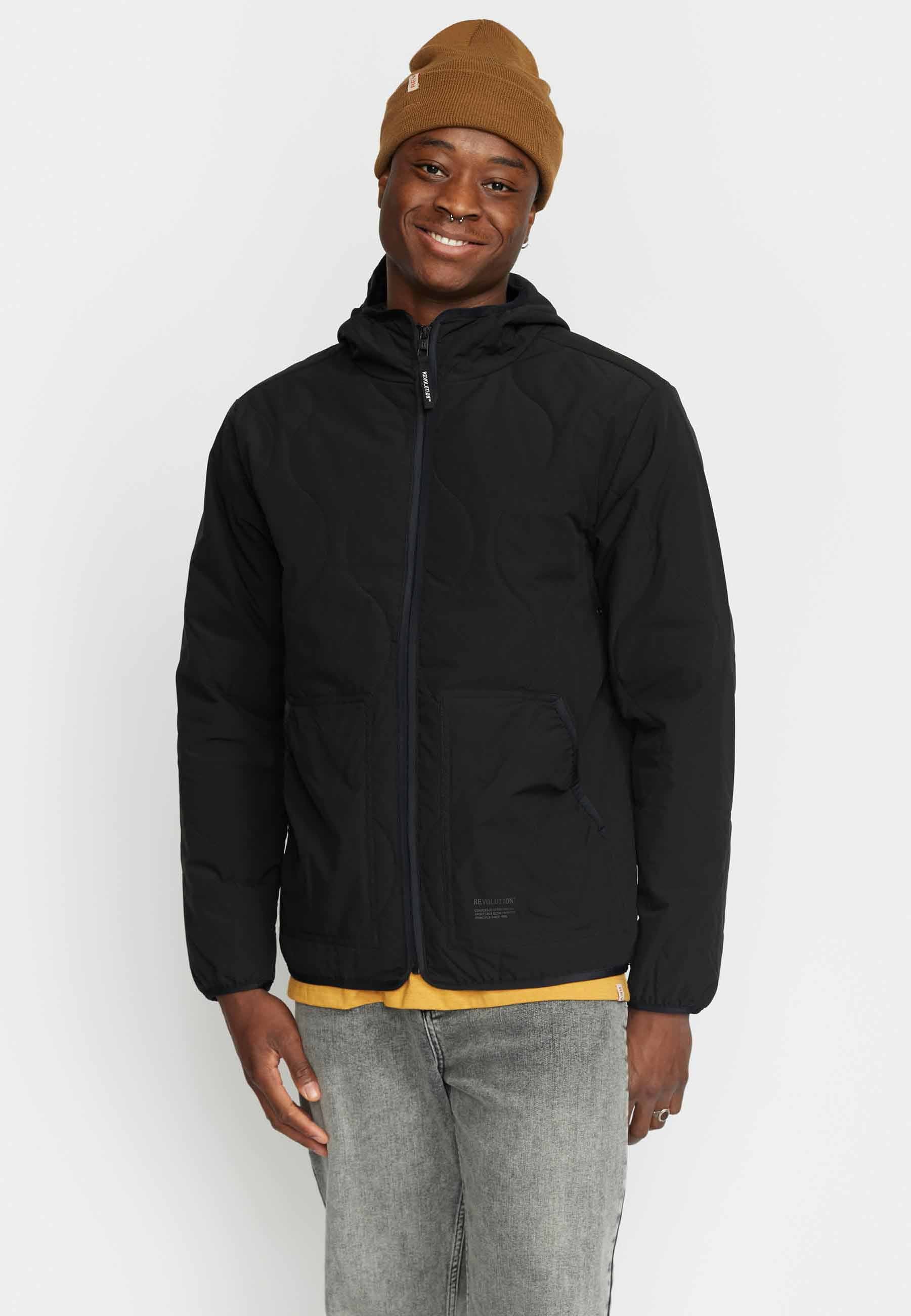 Revolution Hooded Liner Jacket Lightweight Outerwear Black