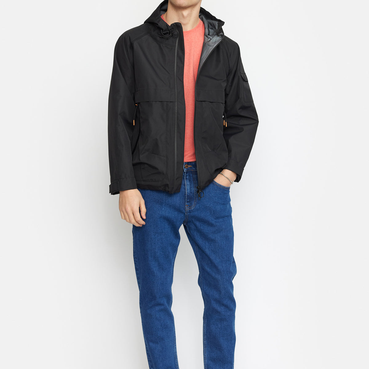 Black Hooded Jacket