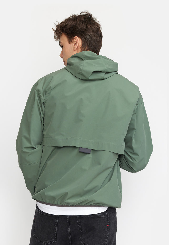 Revolution Hooded Track Jacket Lightweight Outerwear Dustgreen