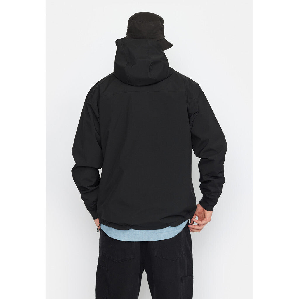 Revolution Hooded Windbreaker Lightweight Outerwear Black