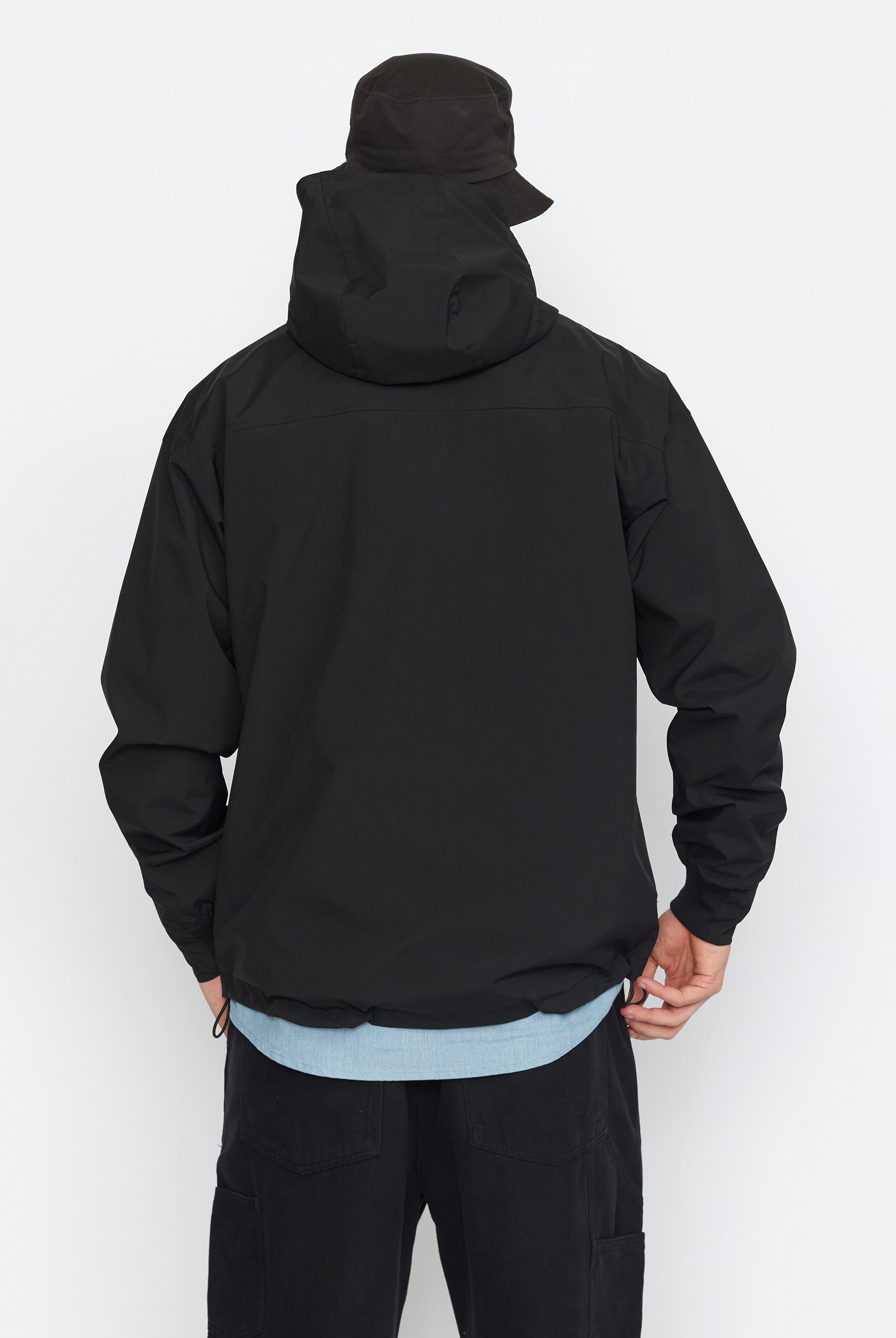Revolution Hooded Windbreaker Lightweight Outerwear Black