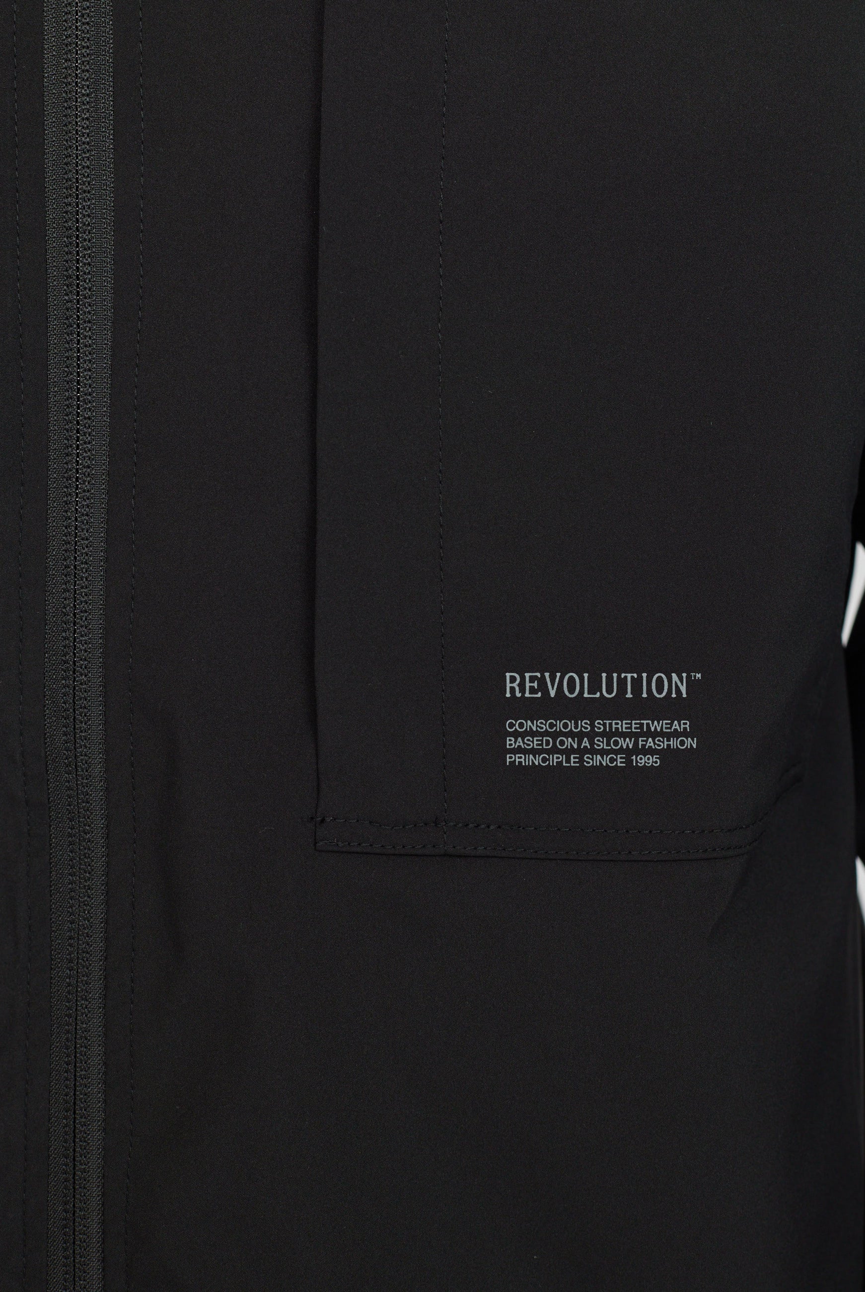 Revolution Hooded Windbreaker Lightweight Outerwear Black